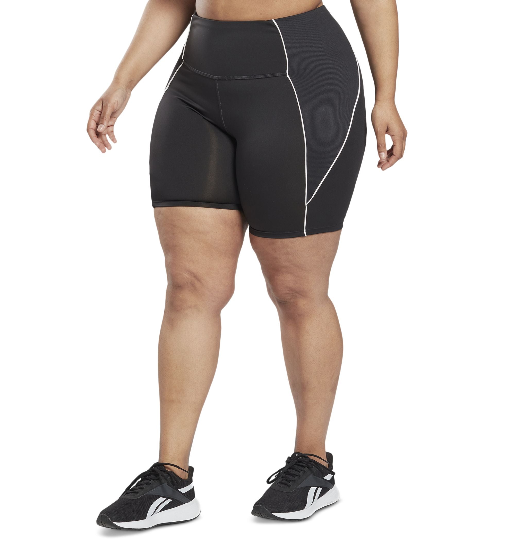 Reebok Plus Size Workout Ready High Rise Bike Shorts