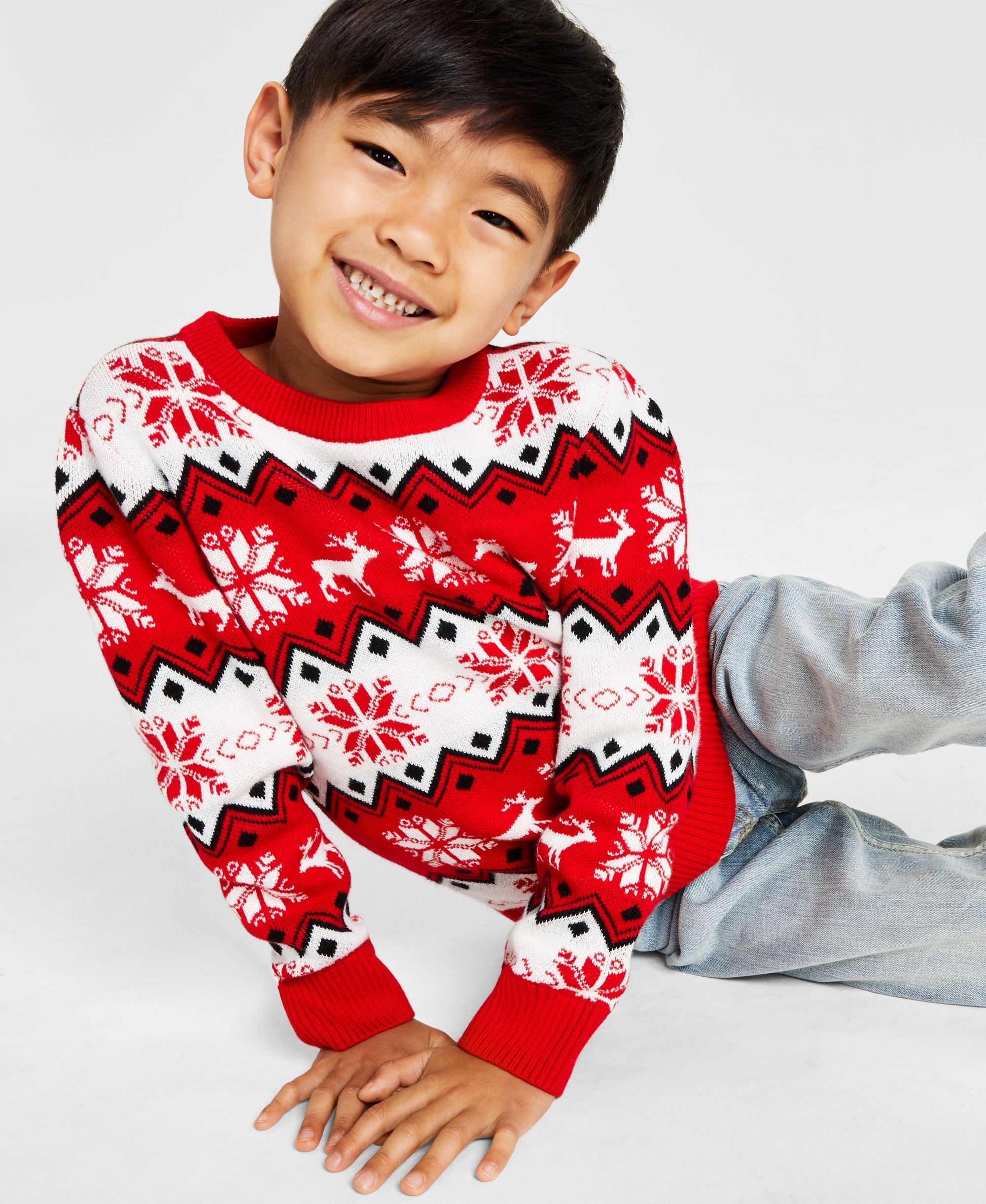 Charter Club Little Boys Nordic Fair Isle Family Holiday Sweater