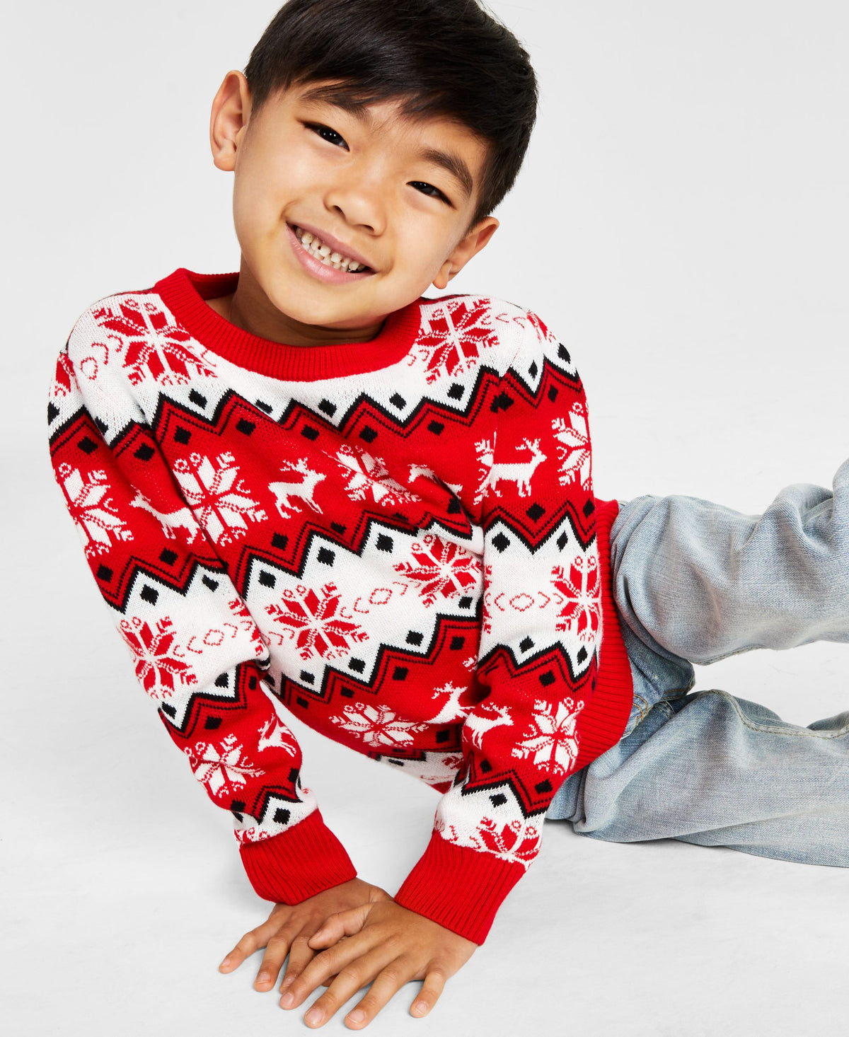 Charter Club Little Boys Nordic Fair Isle Family Holiday Sweater