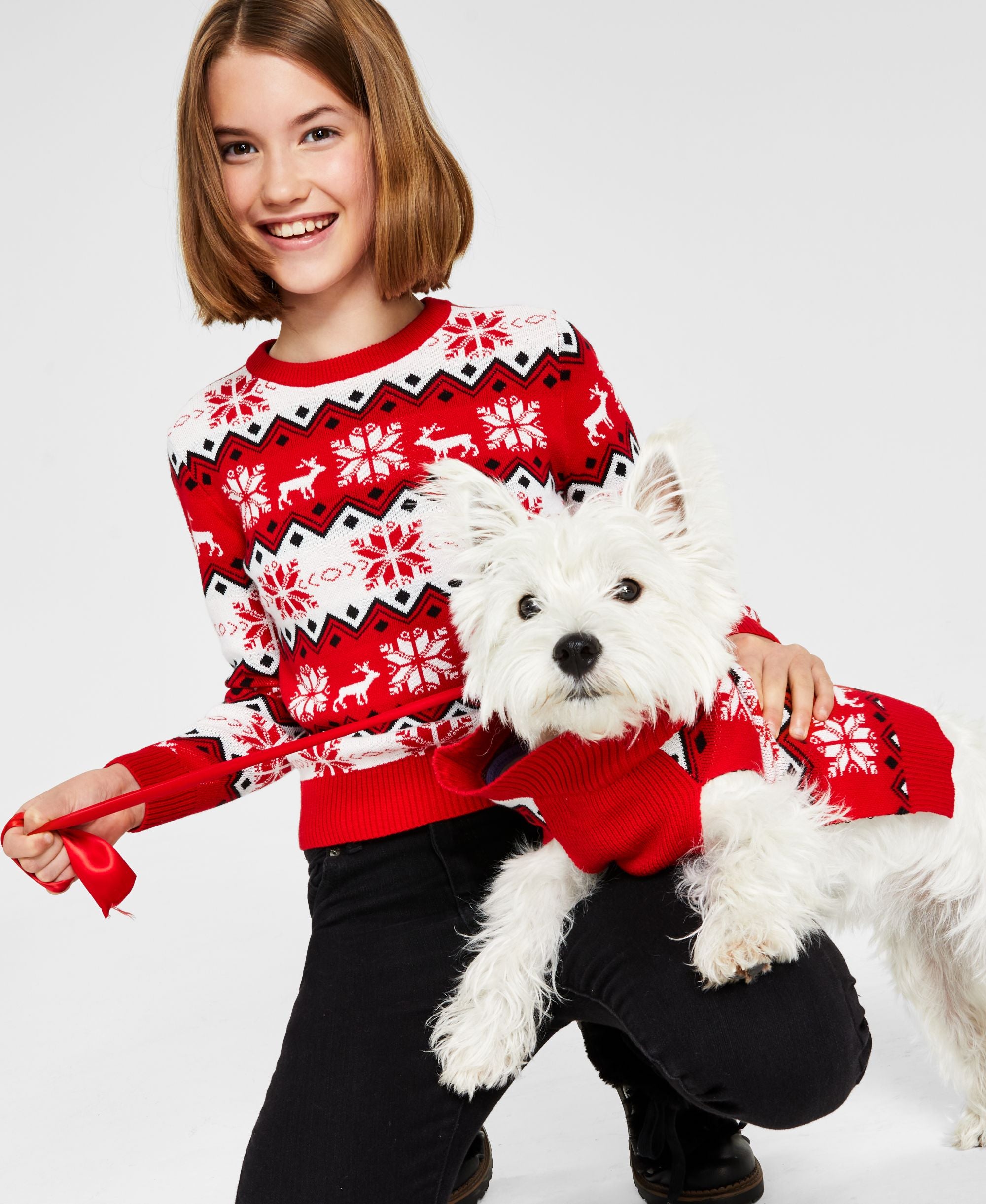 Charter Club Big Girls Nordic Fair Isle Holiday Sweater