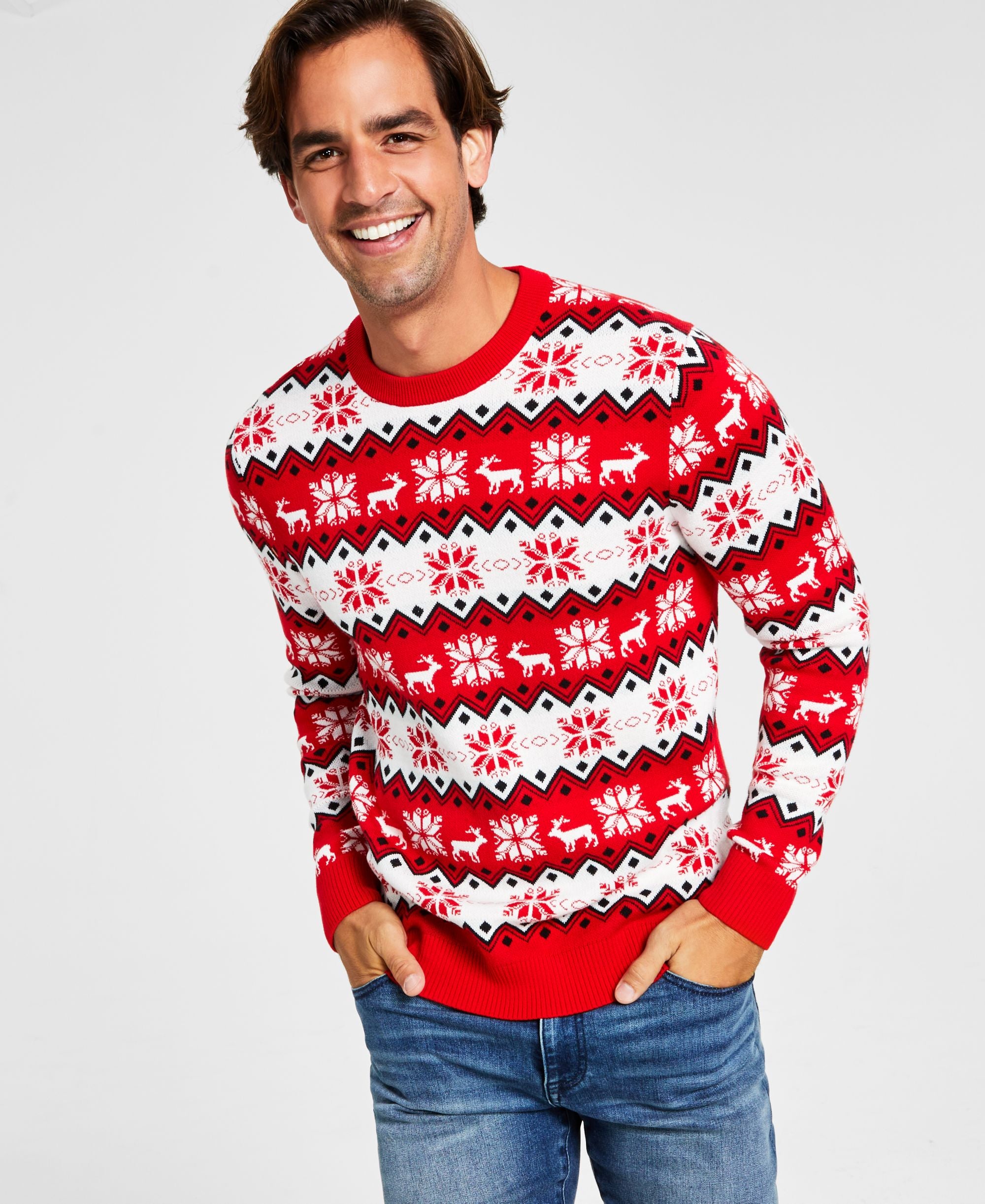 Charter Club Men's Nordic Fair Isle Holiday Sweater