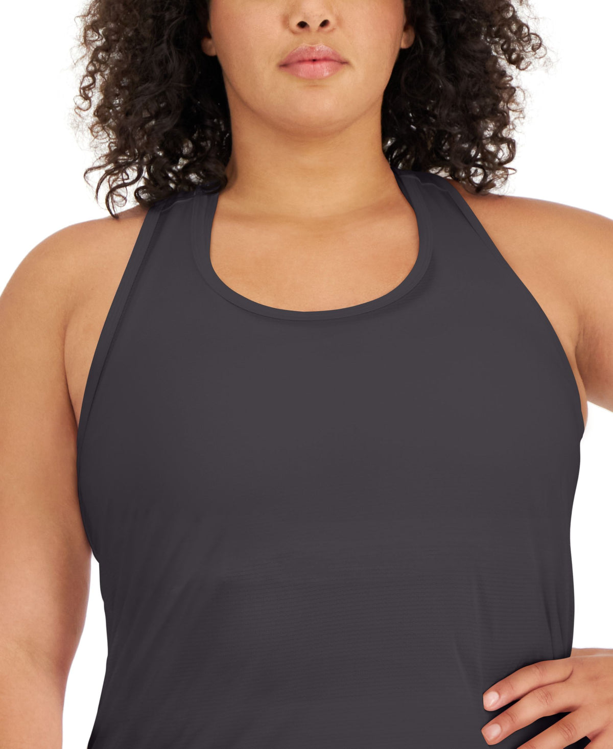 ID Ideology Plus Size Textured Tank Top