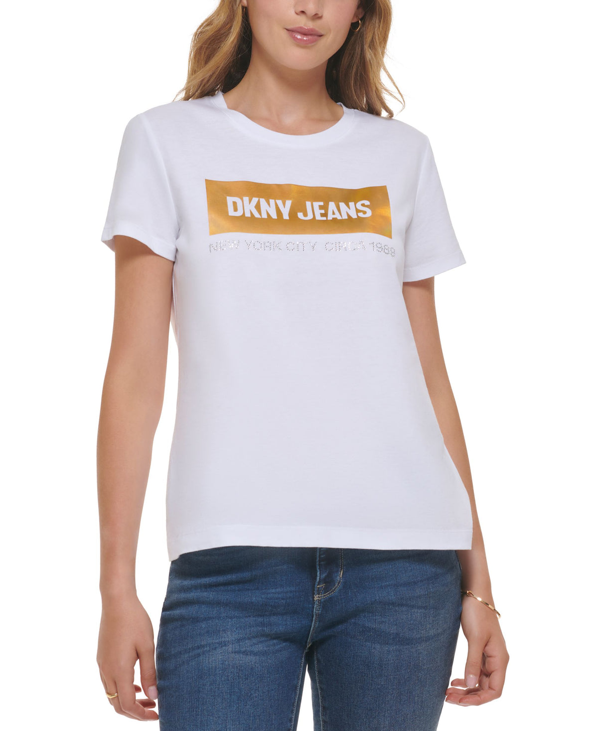 Women's Newspaper-Logo Short-Sleeve T-Shirt