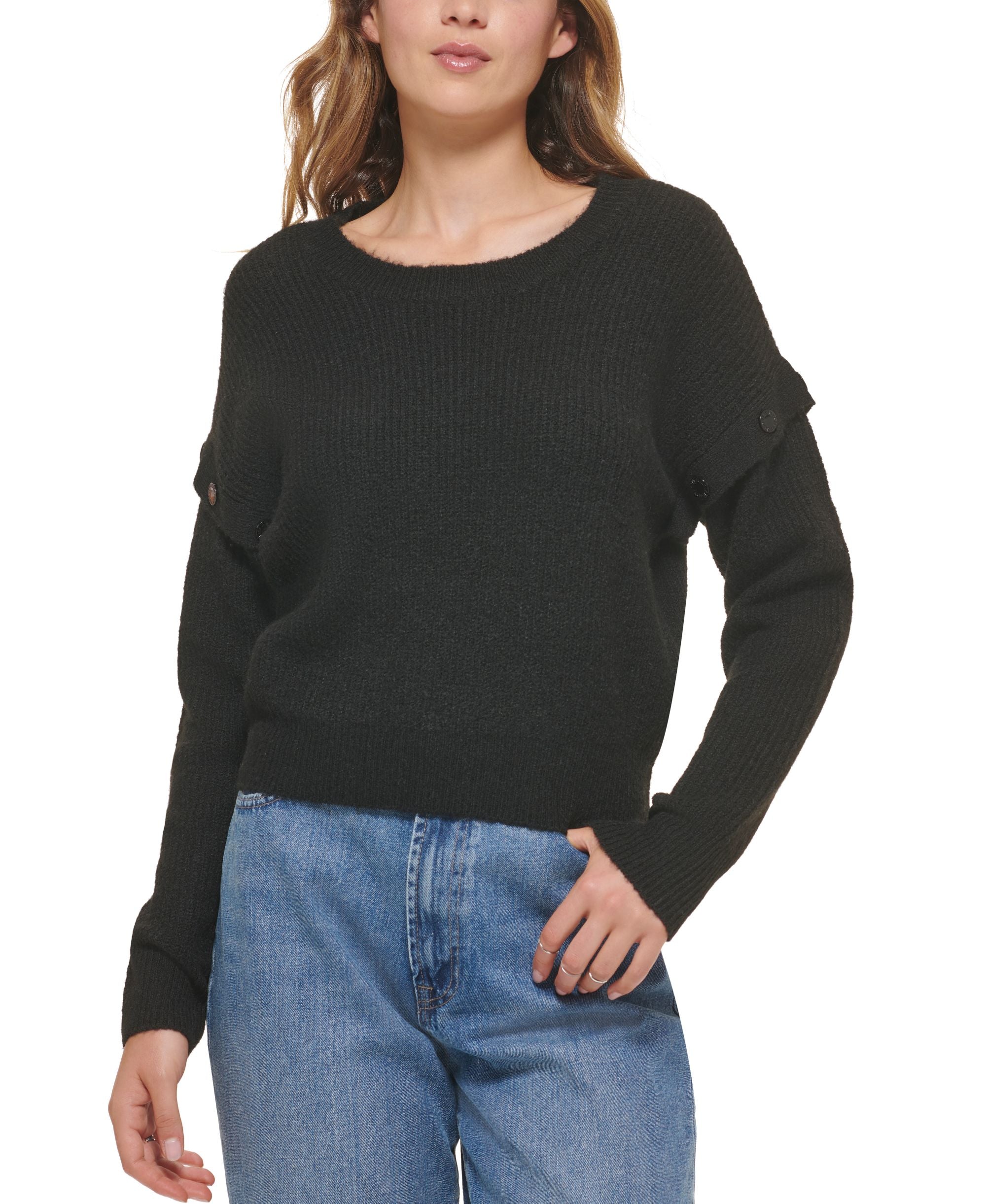 Women's Drop-Shoulder Long-Sleeve Sweater