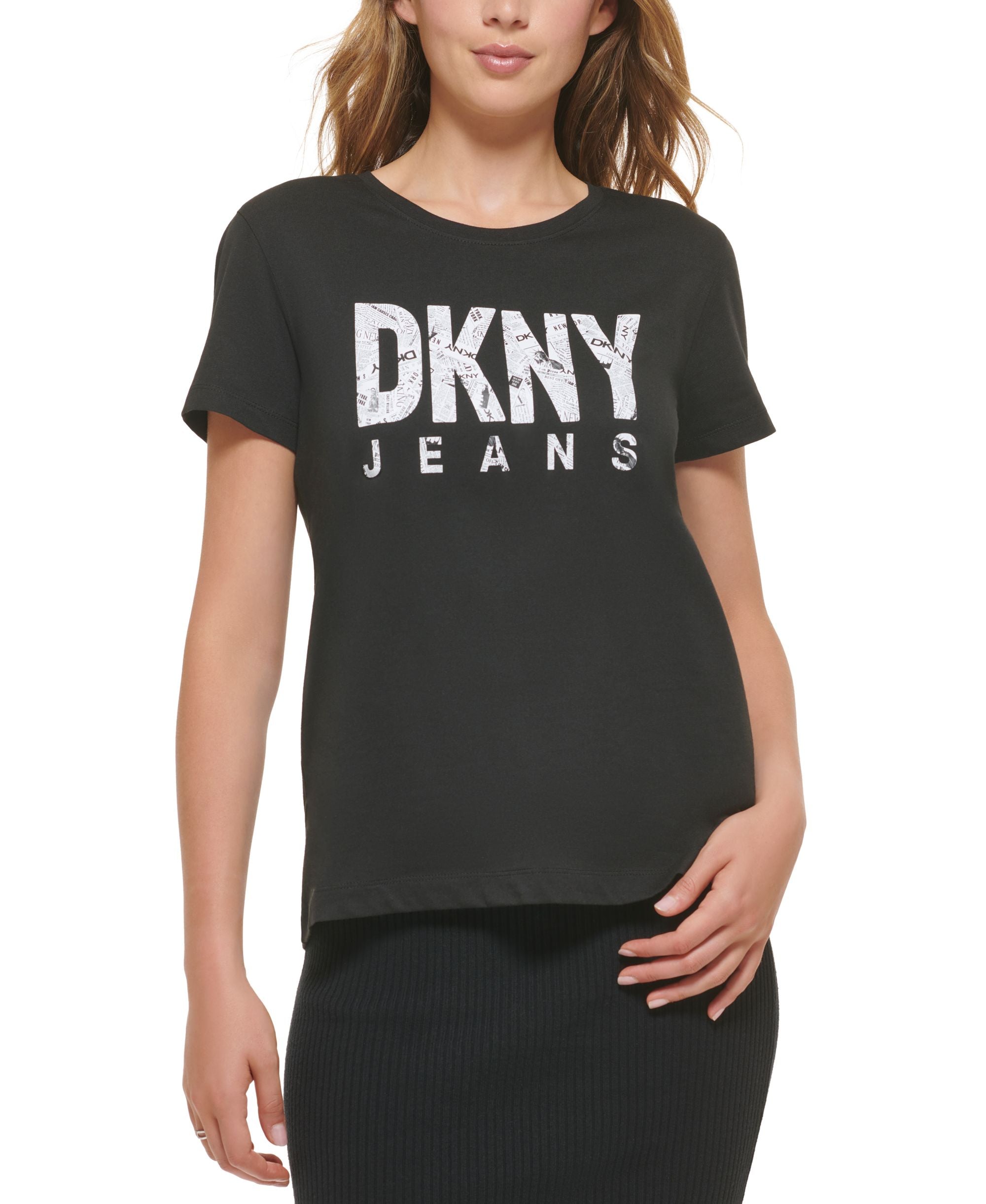 Women's Newpaper-Logo Short-Sleeve T-Shirt