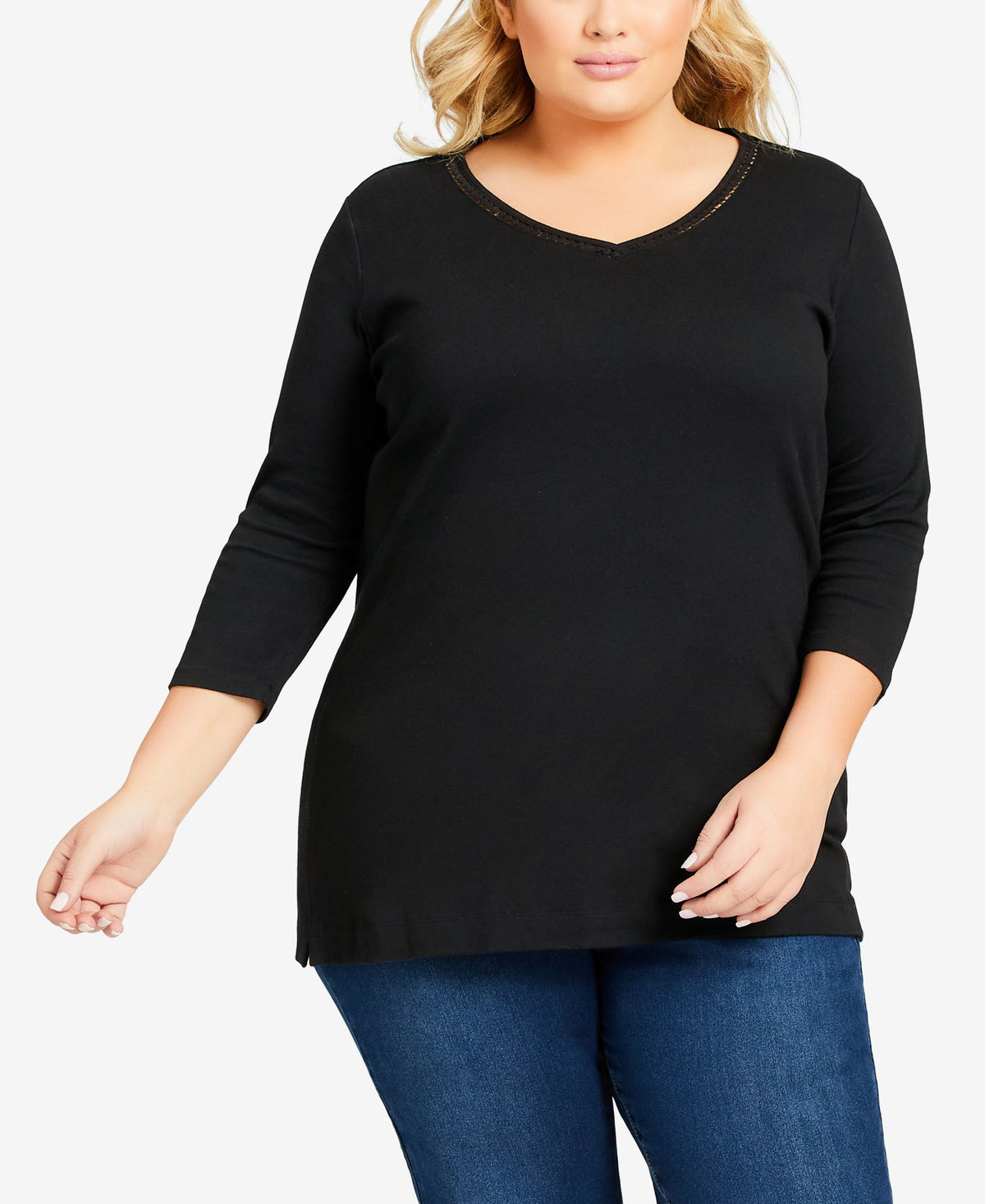 Plus Size Wessex Essential Longline T-shirt