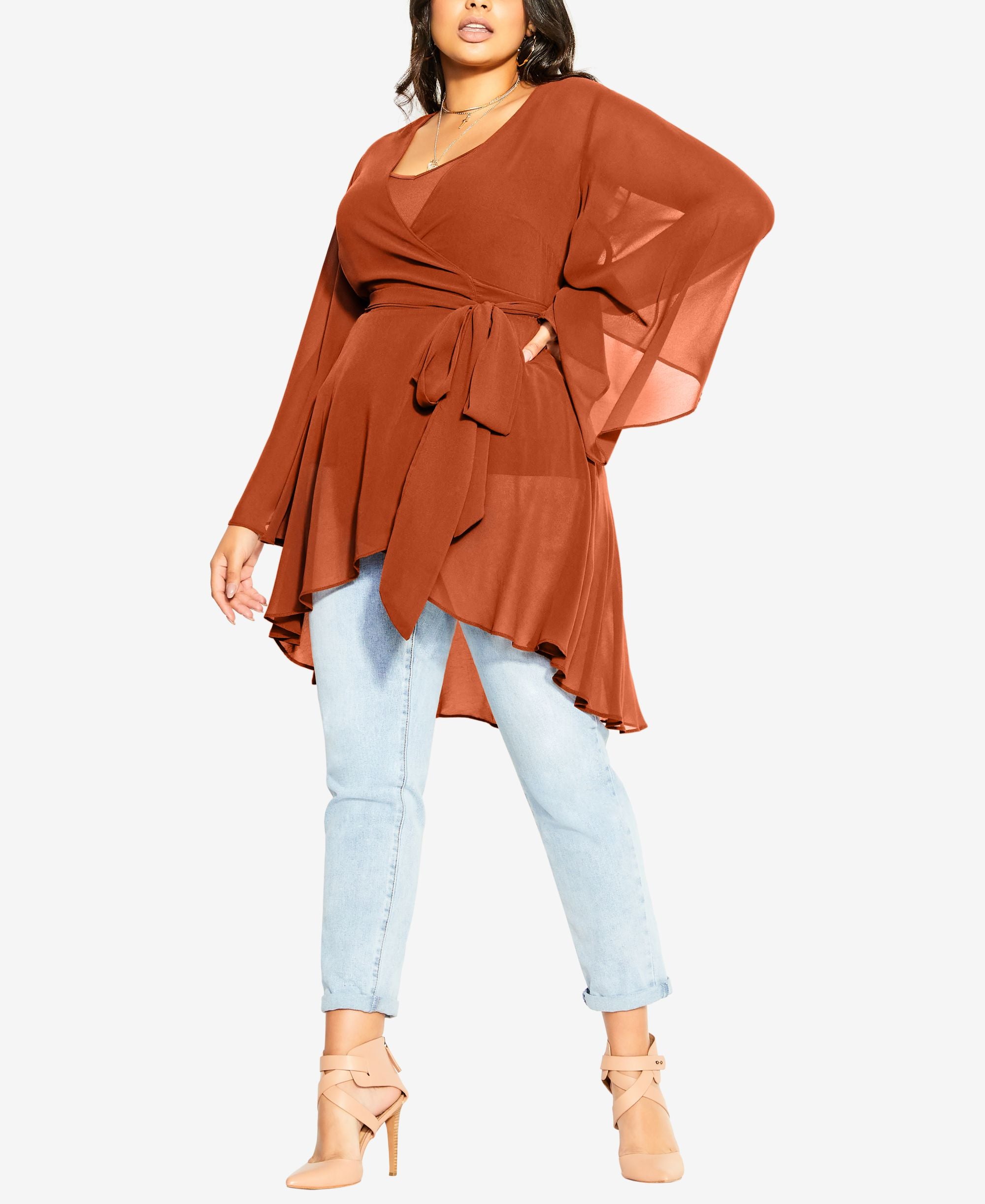Plus Size Trendy Fleetwood Tunic Top
