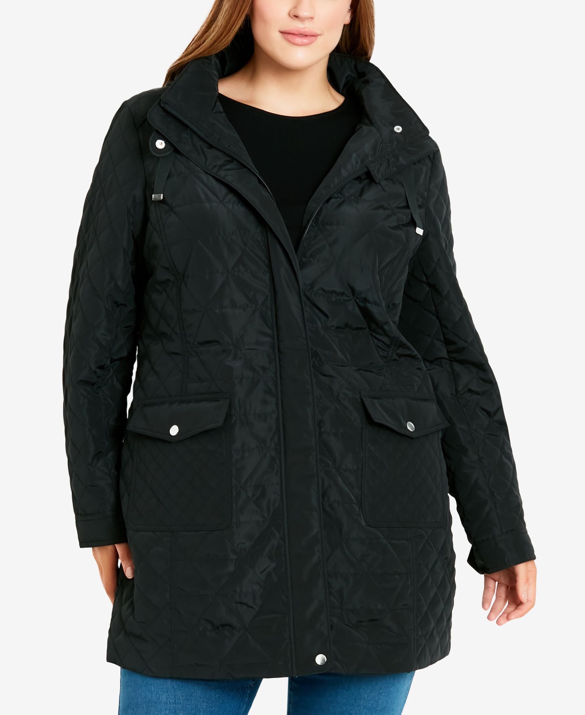 Avenue Plus Size Lightweight Padded Coat