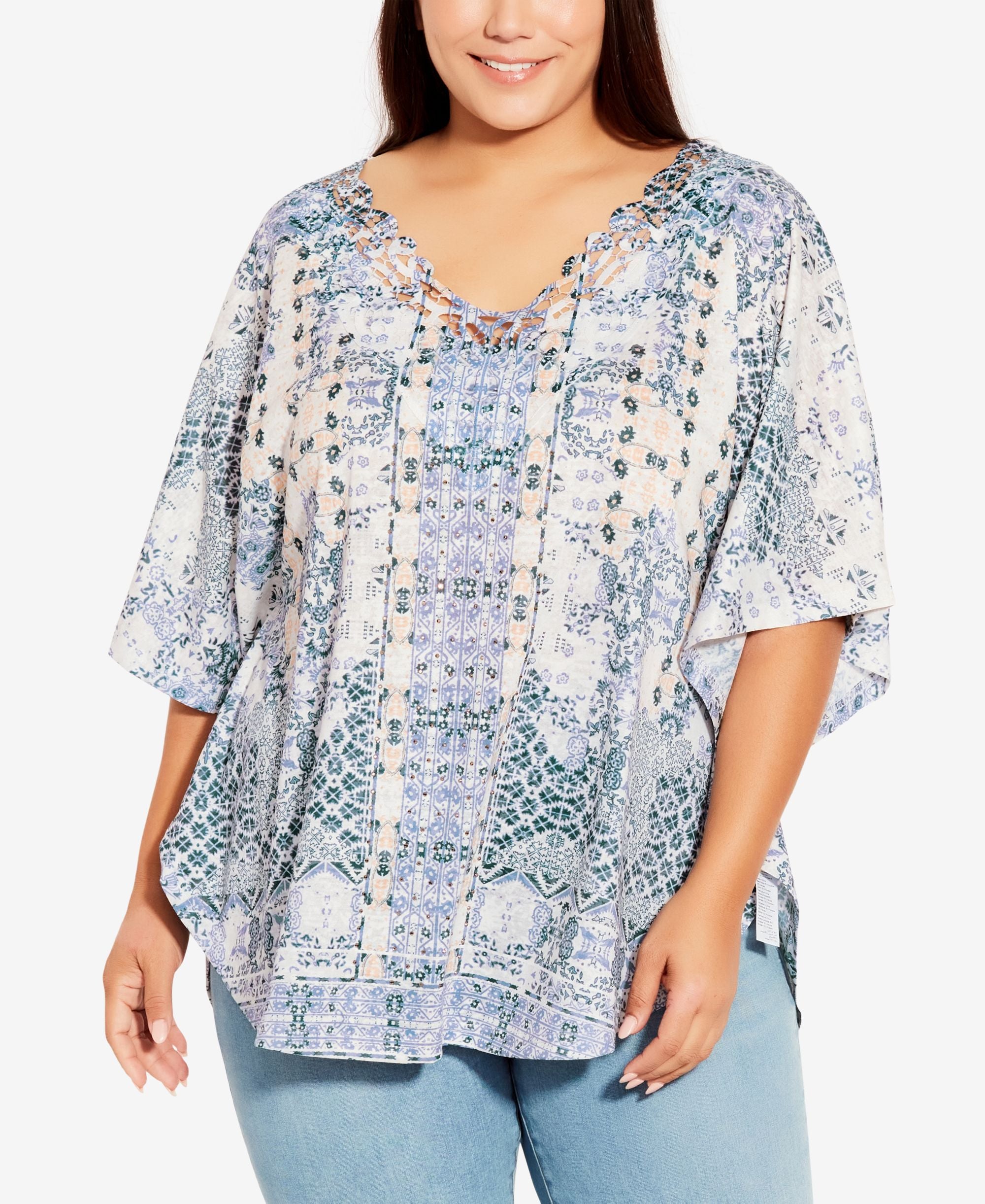 Plus Size Eloise Burnout Top