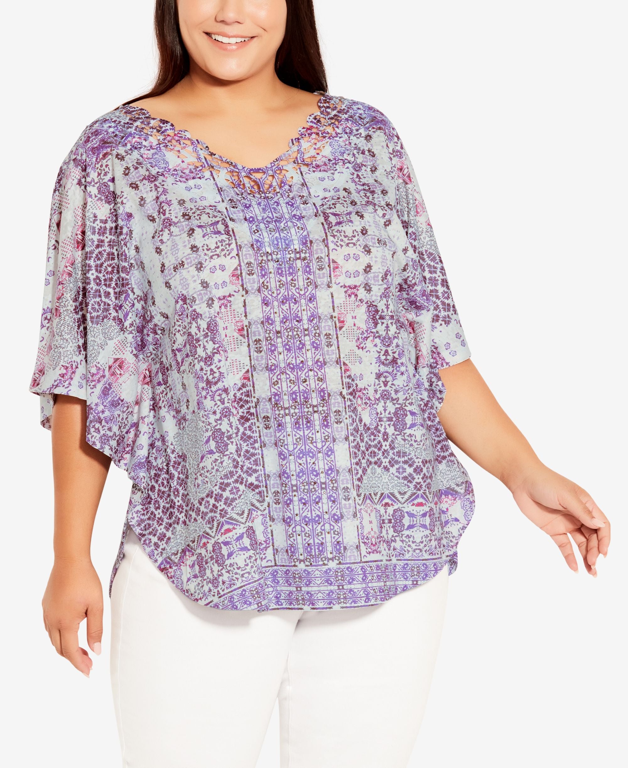 Plus Size Eloise Burnout Top