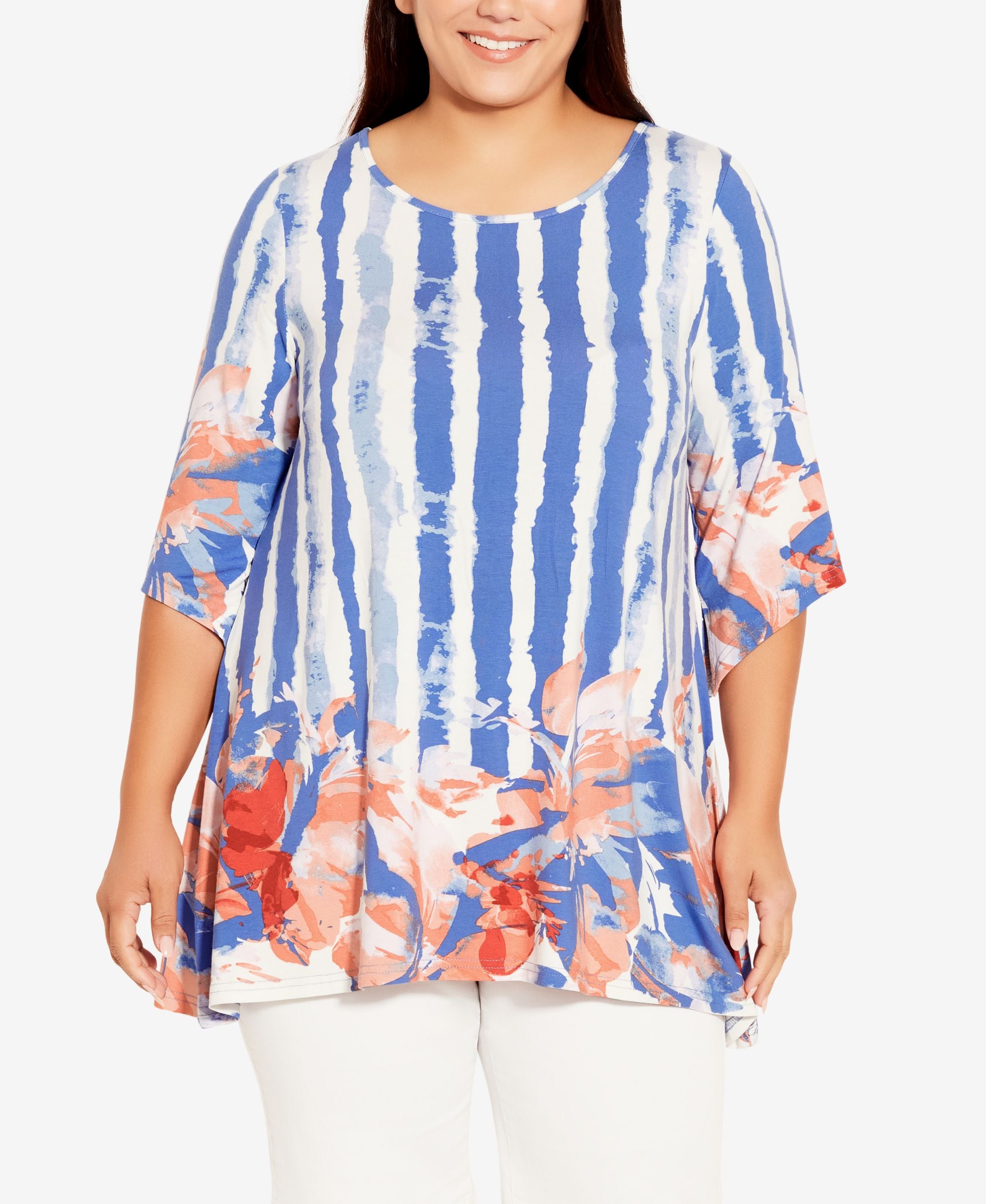 Plus Size Fresh Start Tunic Top