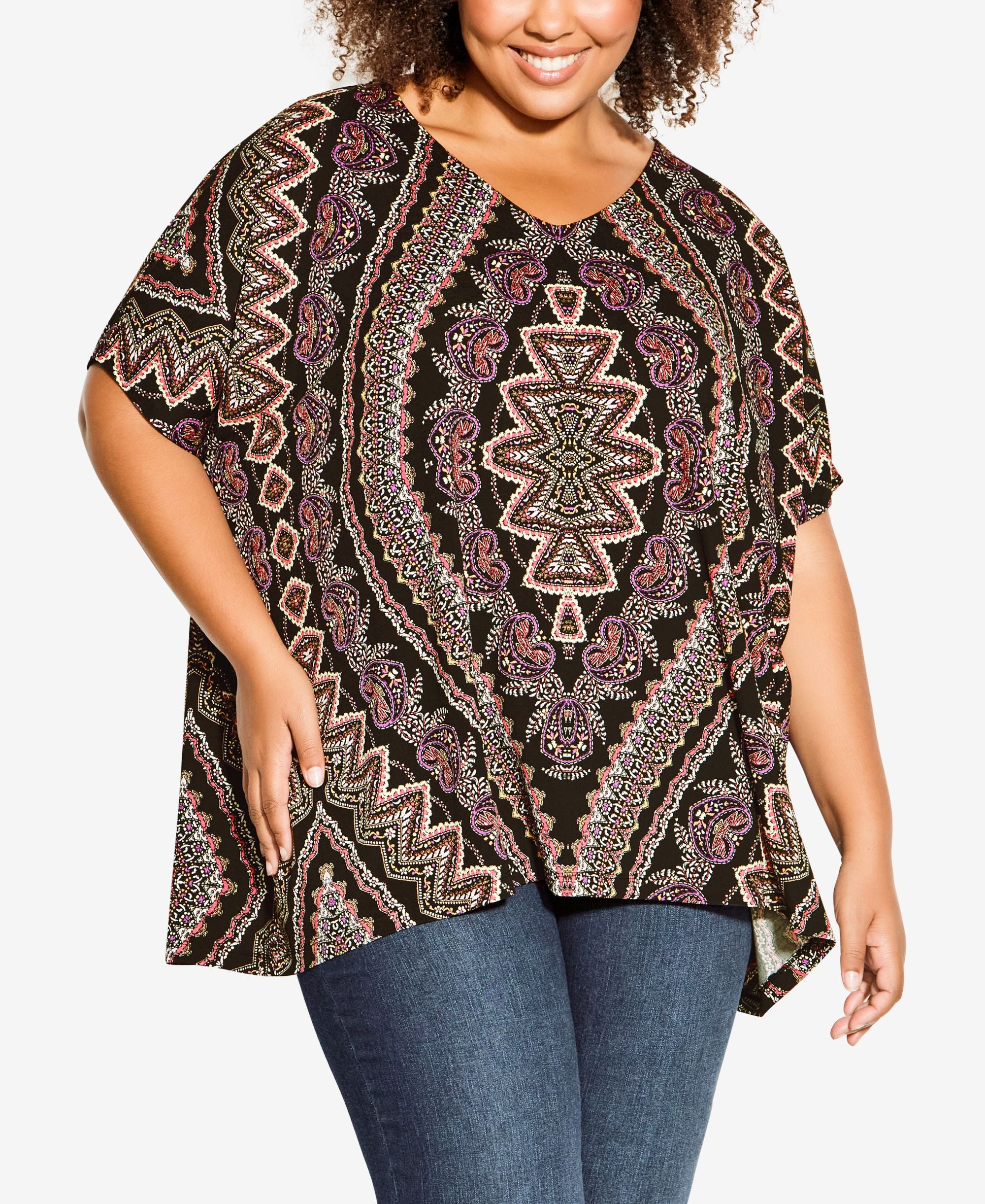Plus Size Sierra Scarf Top