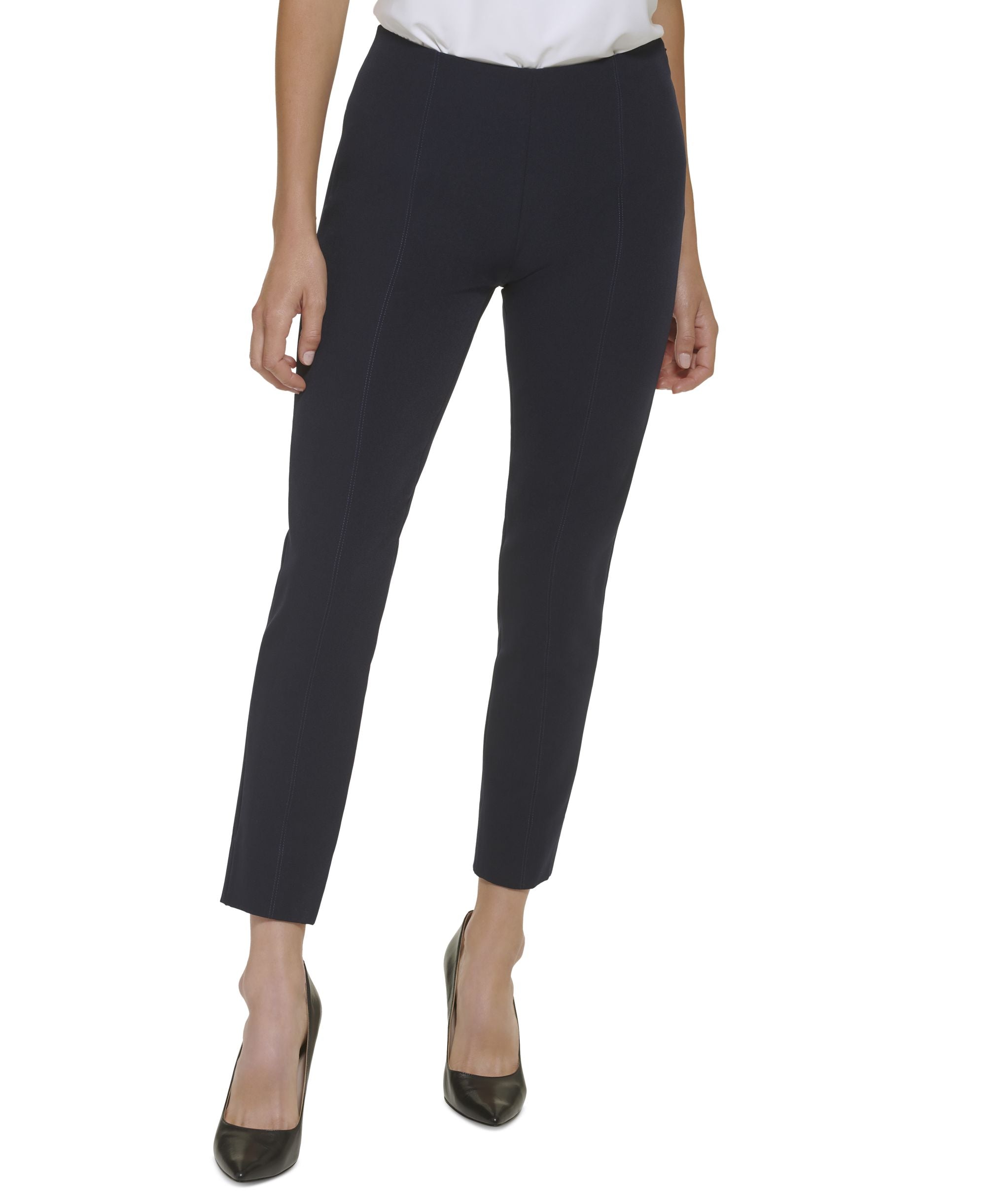 Women's Mid-Rise Side-Zip Flex Fit Pants