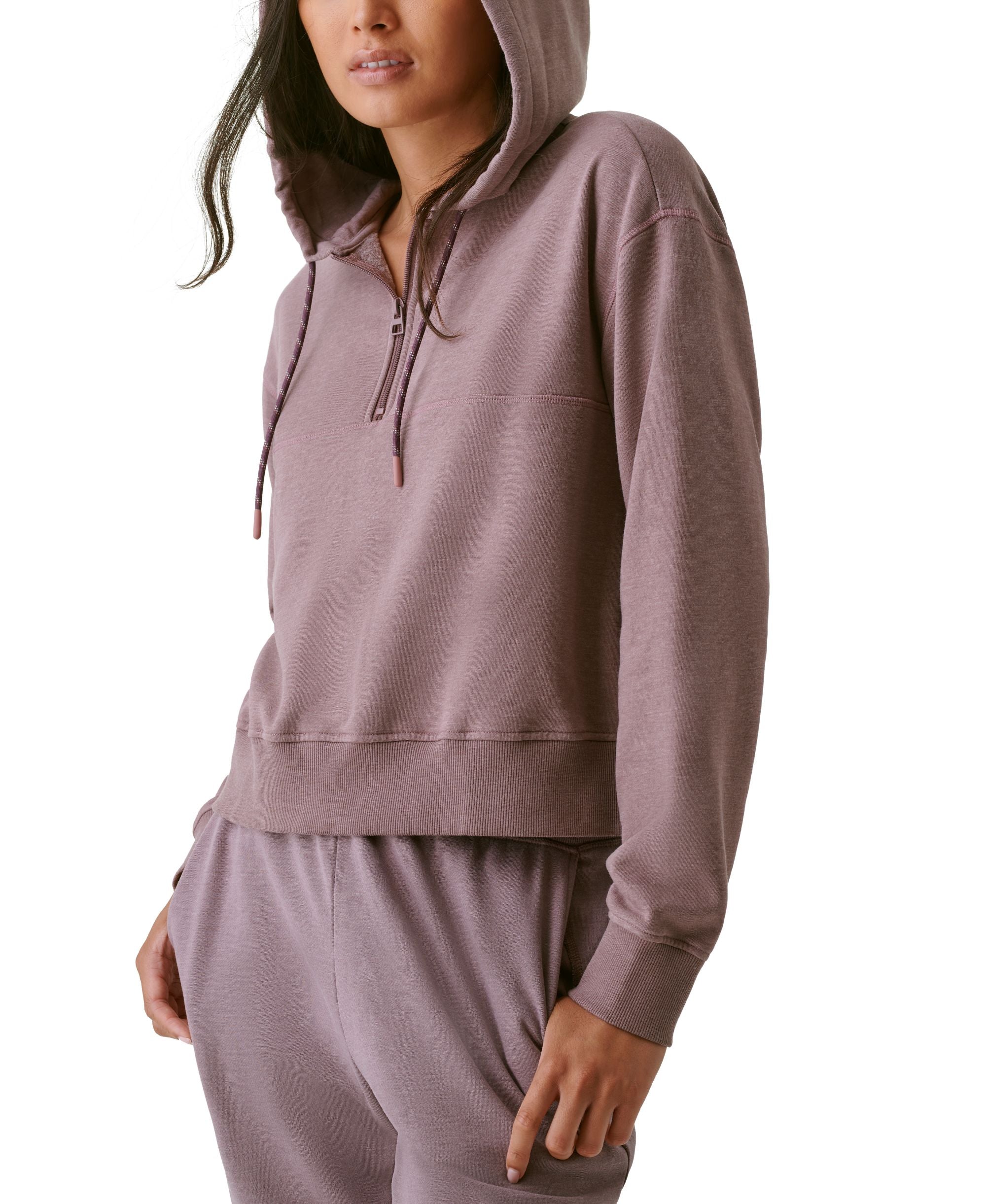 Bass Outdoor Womens Hibernate Half Zip Hoodie Top