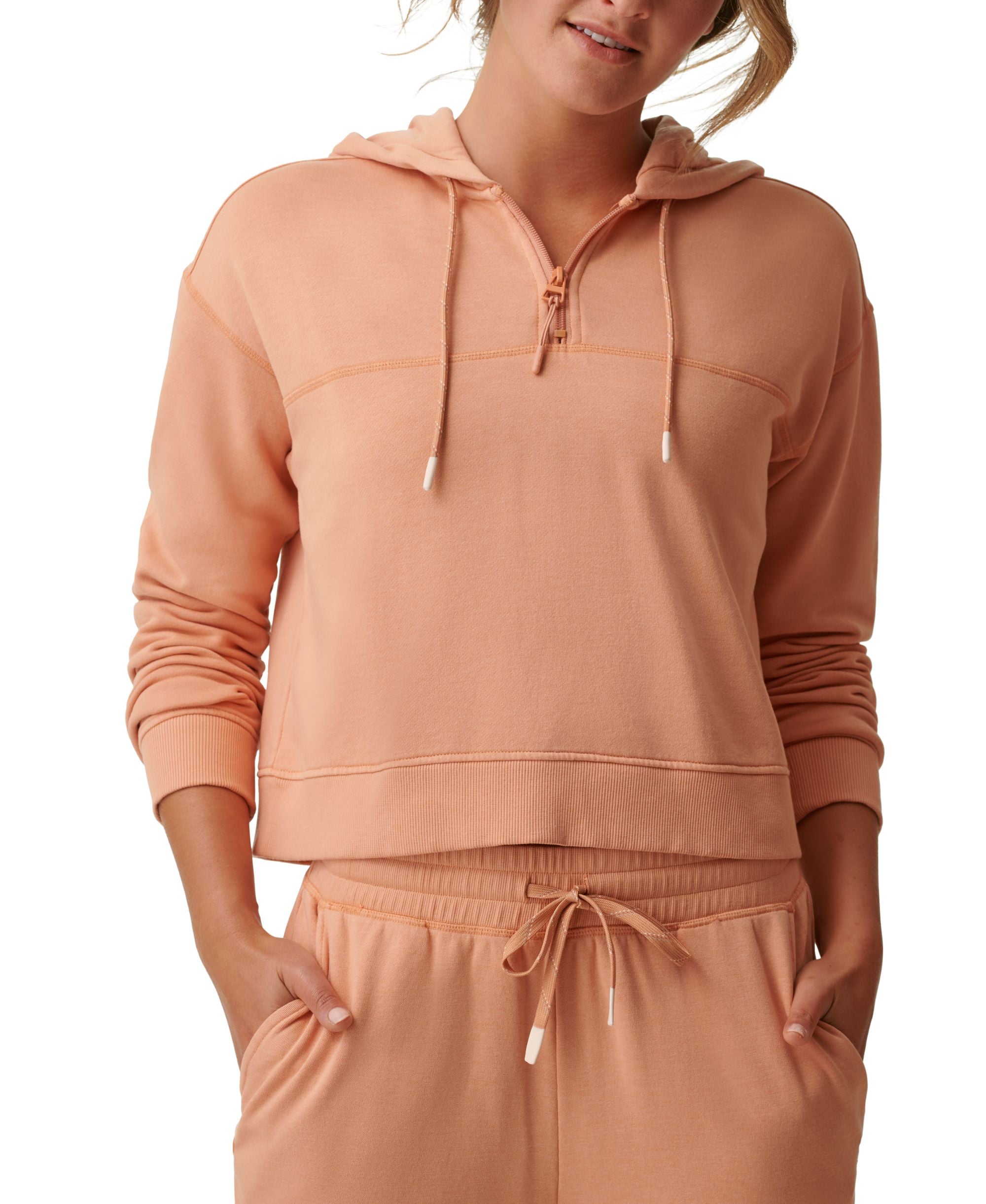 Bass Outdoor Womens Hibernate Half Zip Hoodie Top