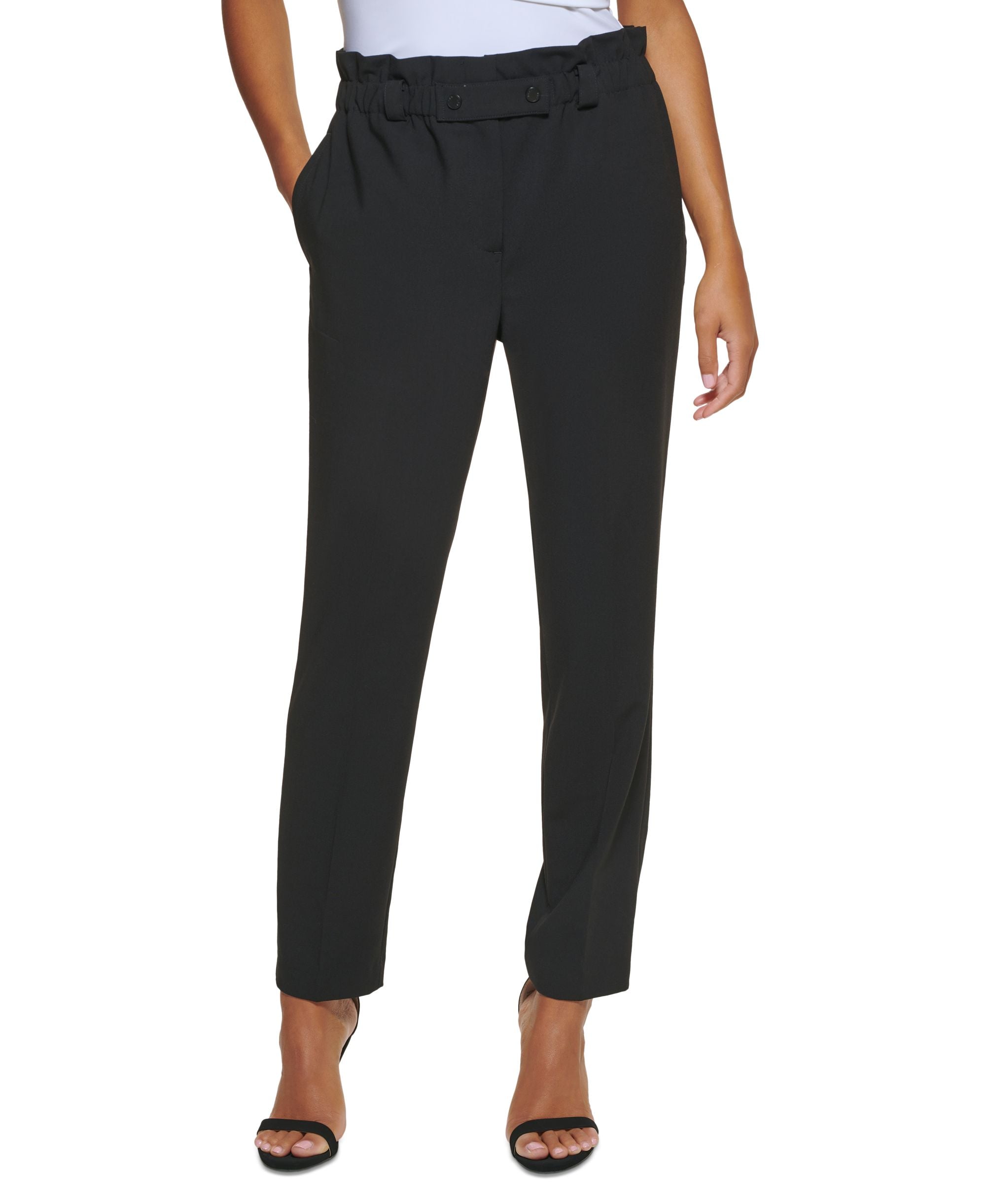 DKNY Womens High Rise Office High-Waist Pants