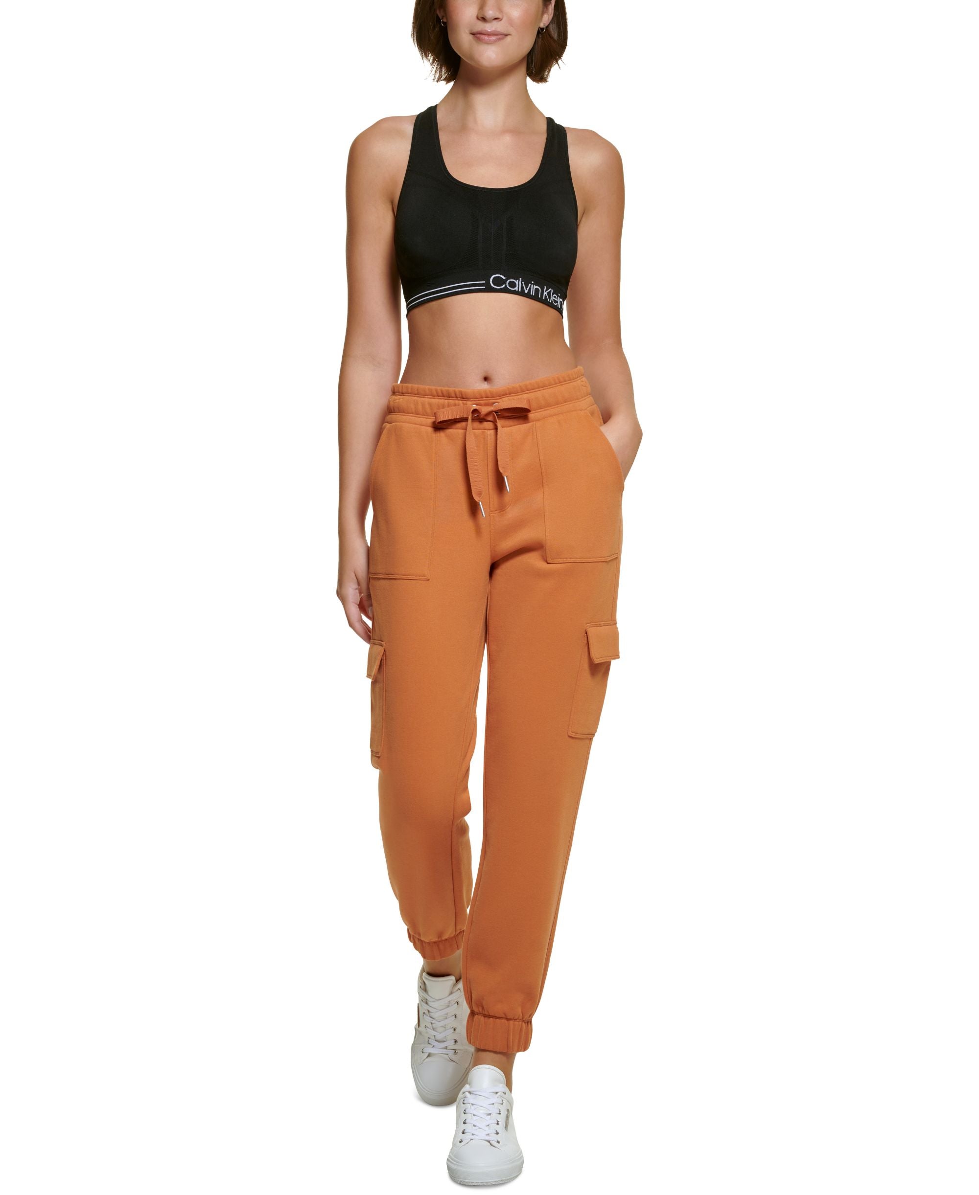 Calvin Klein Performance Womens Slim Fit Cargo Jogger Pants