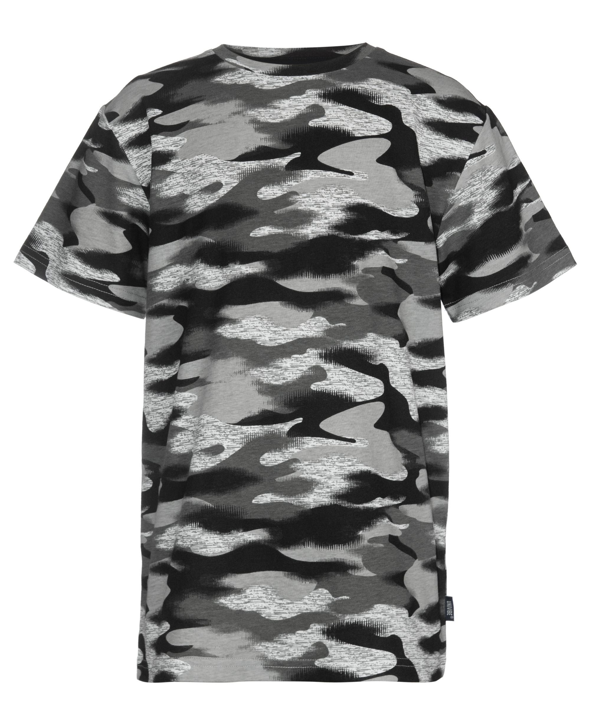 Univibe Big Boys Simon Abstract Camo Print Knit Crew T-Shirt