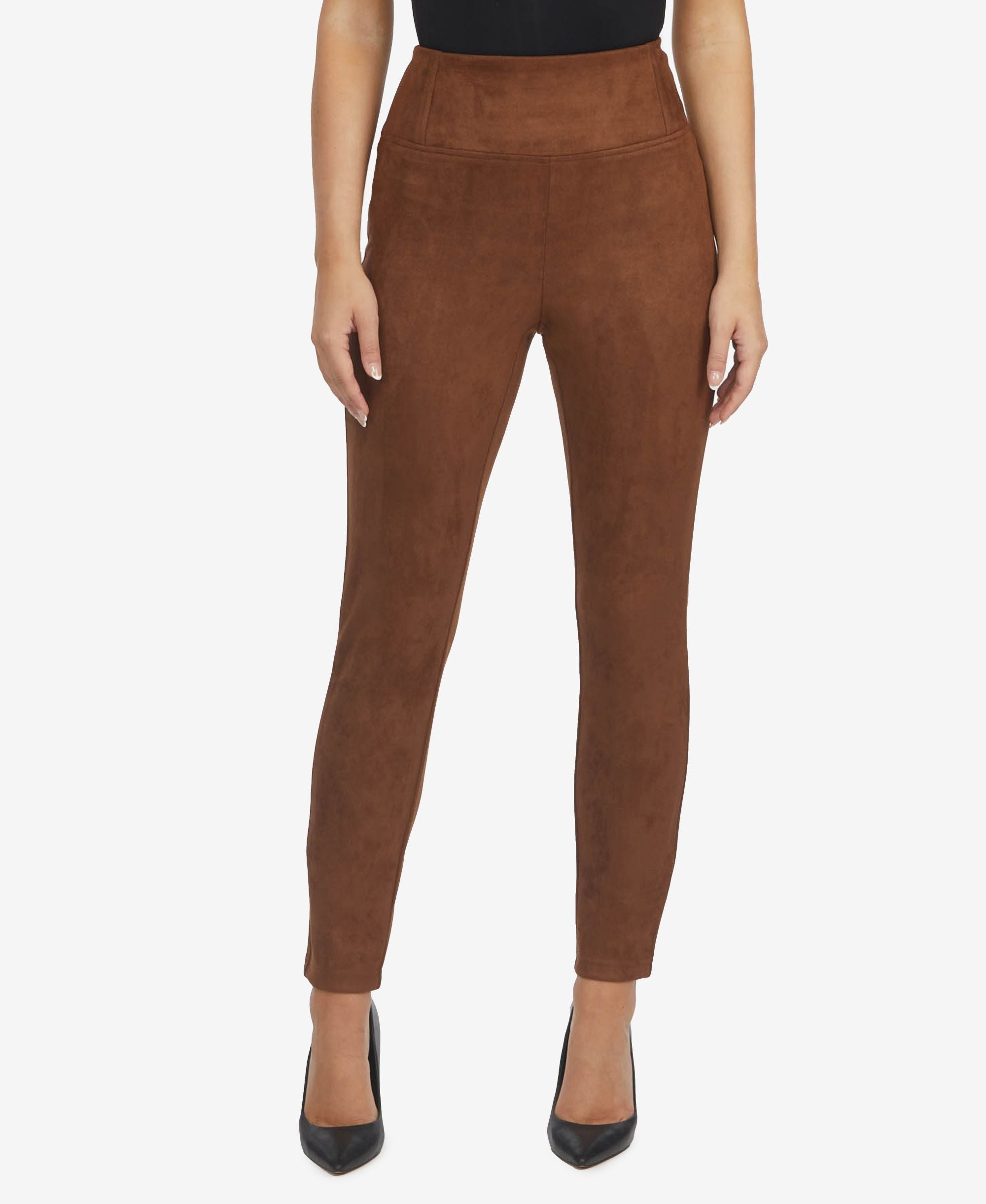 Laundry By Shelli Segal Womens Faux Suede Leather Pull On Pants