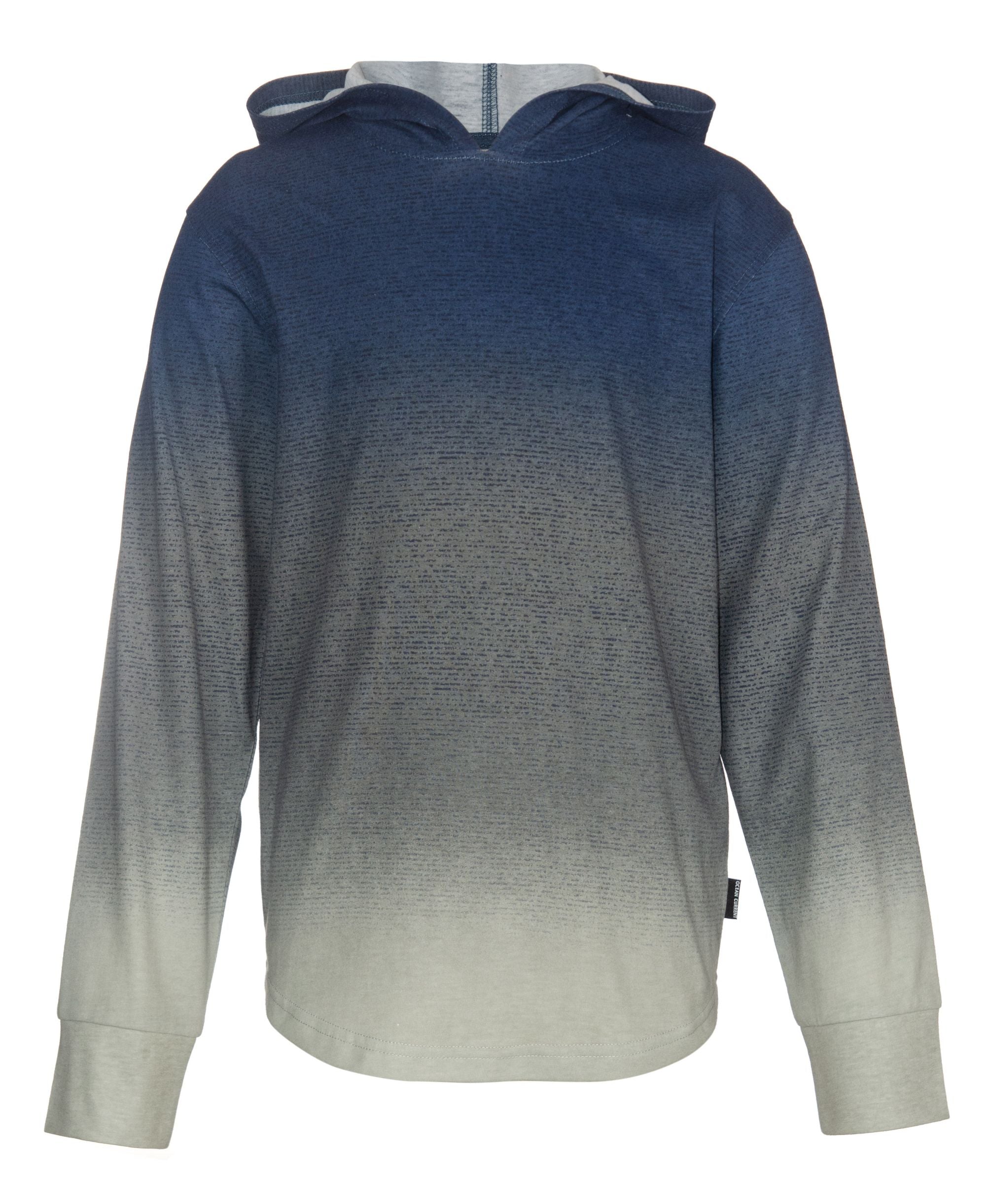 Univibe Big Boys Ismael Color Fade Print Long Sleeves Jersey Hood T-Shirt