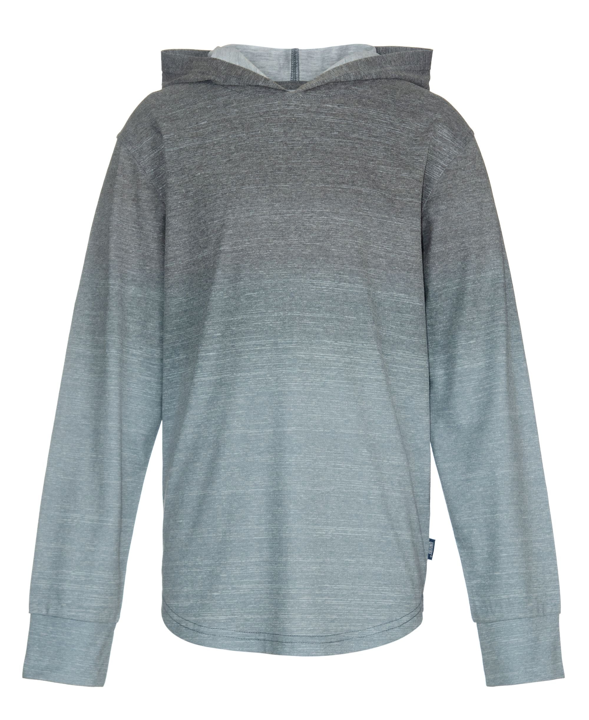 Big Boys Ismael Color Fade Print Long Sleeves Jersey Hood T-Shirt