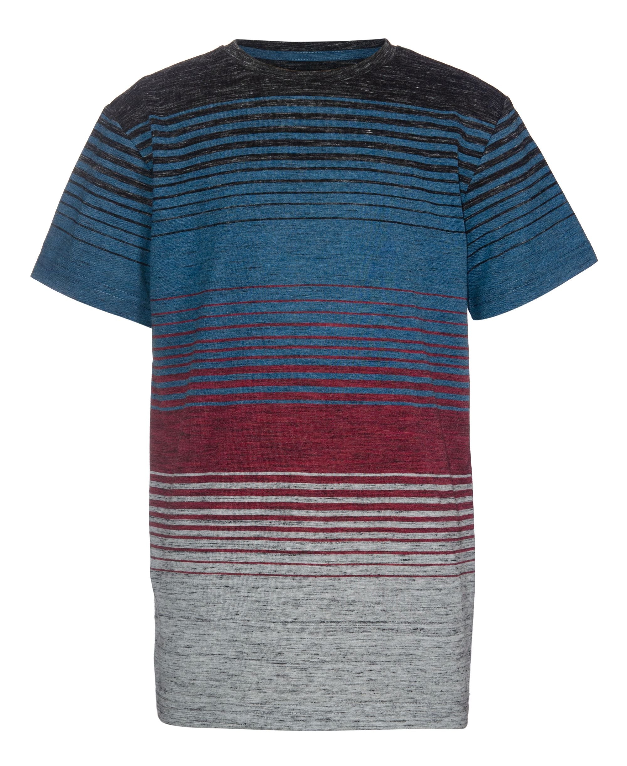 Univibe Big Boys Magnusson Striped Jersey Crew T-Shirt