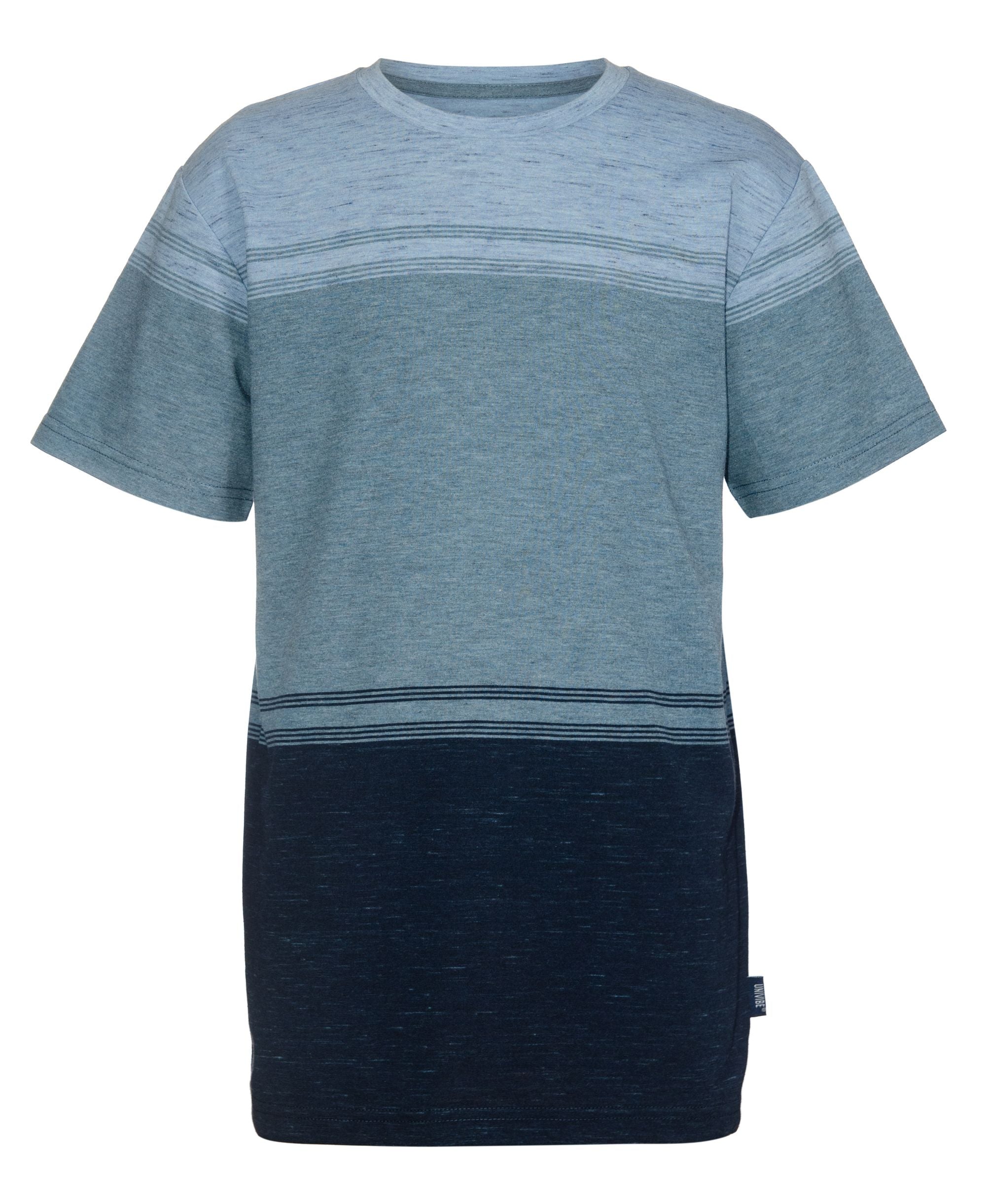 Univibe Big Boys Felipe Color Block Striped Jersey Crew T-Shirt