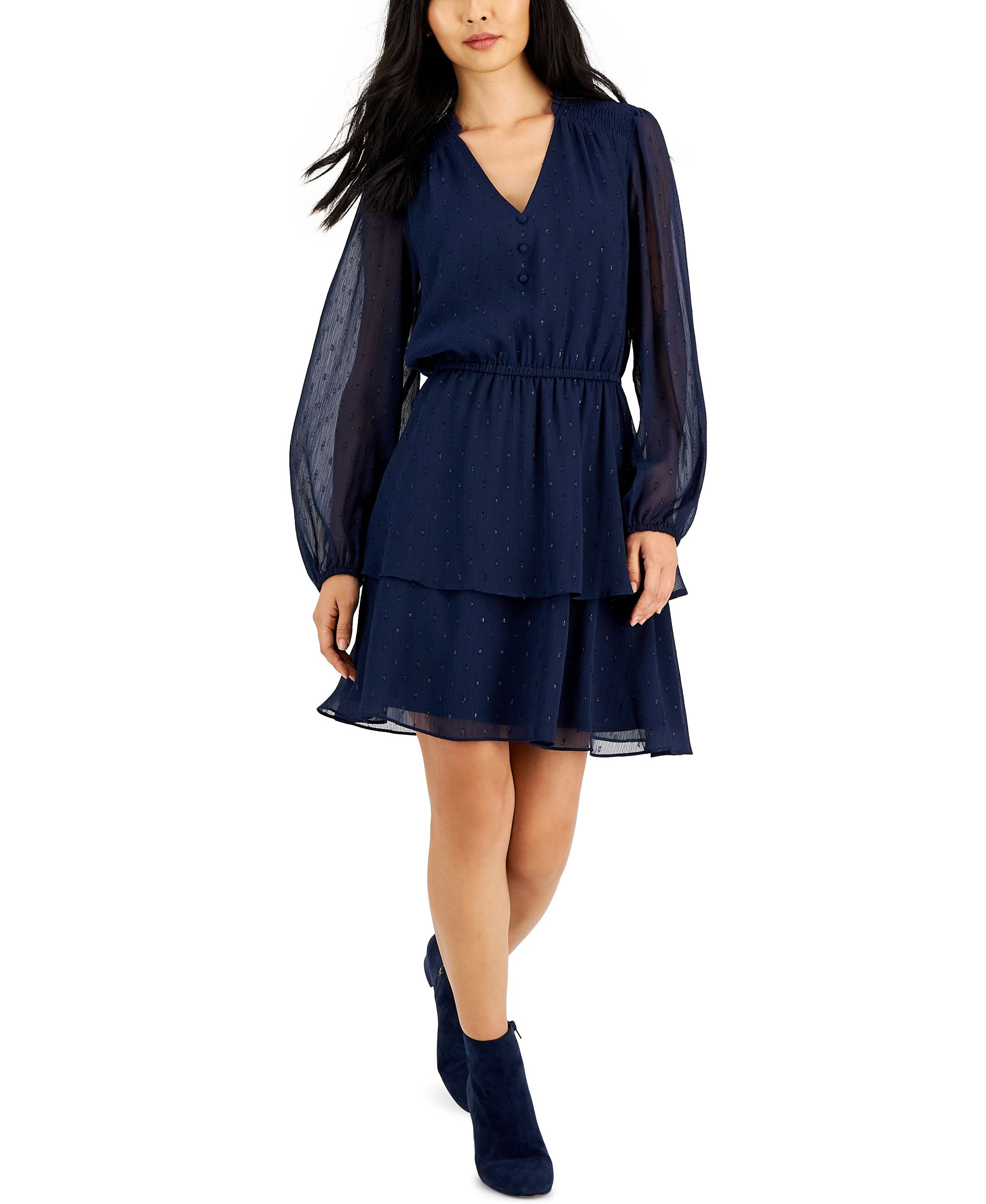 Petite Tiered A-Line Dress