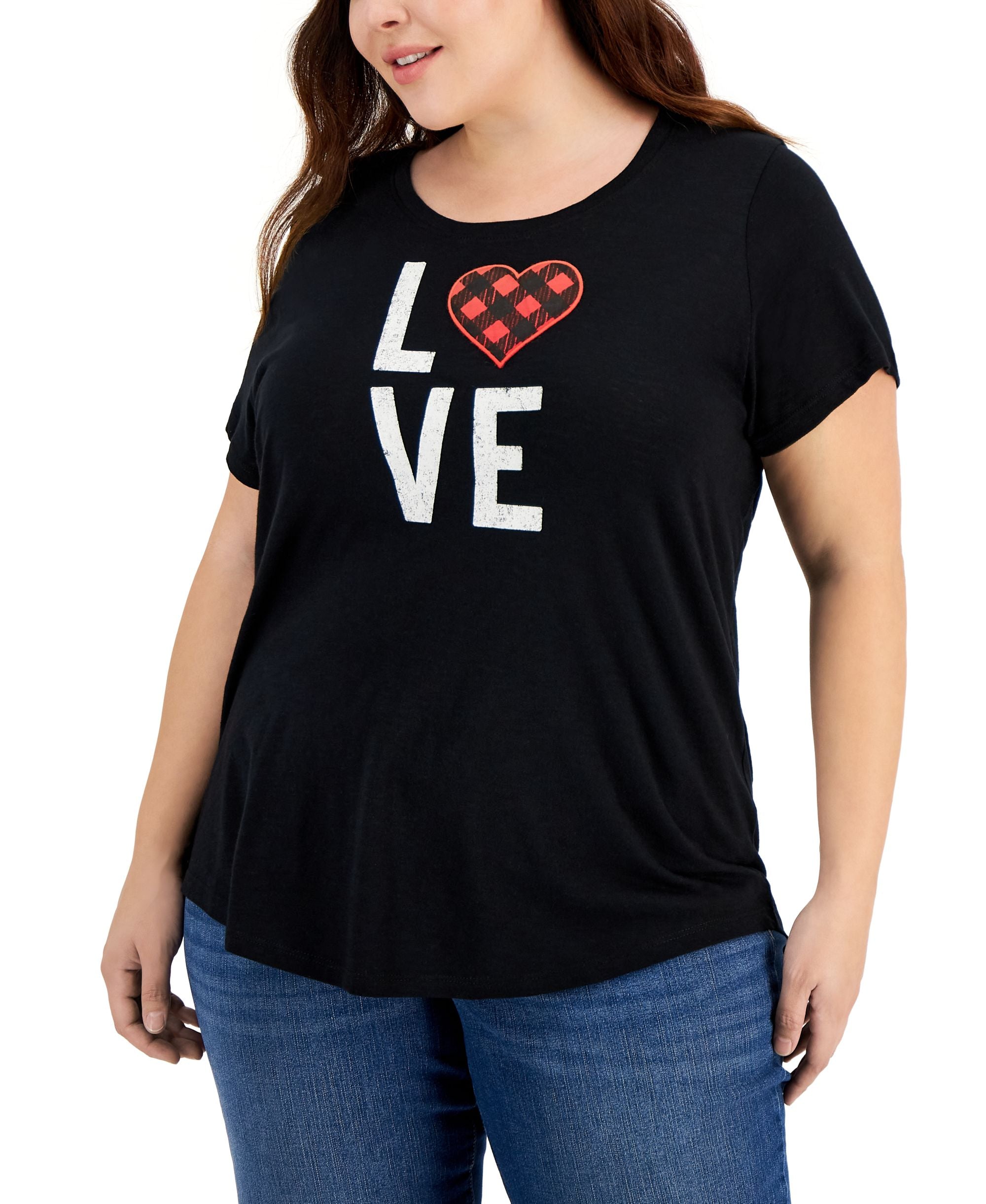 Style & Co Plus Size Crewneck T-Shirt
