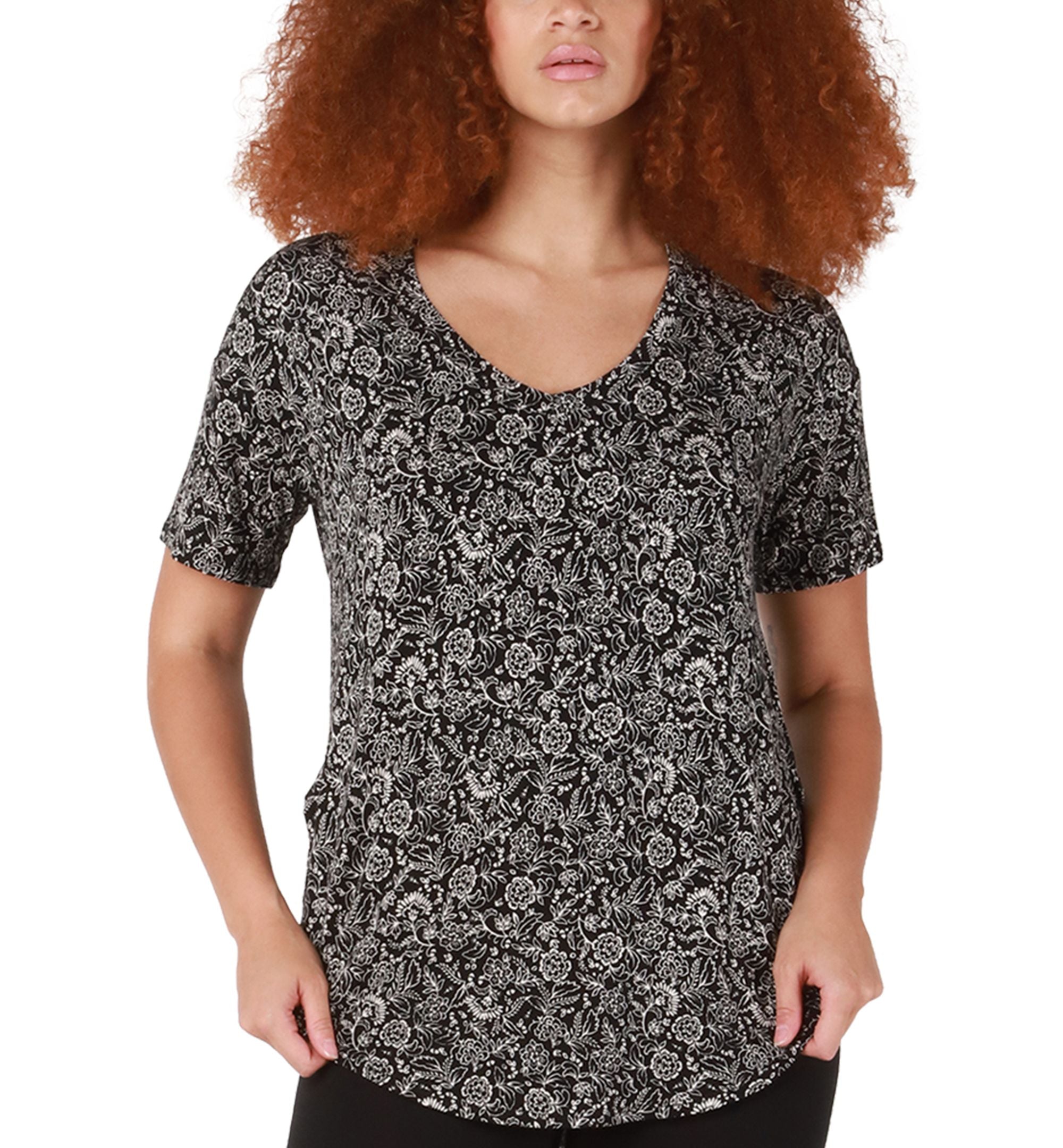 Black Tape Womens Rounded Hem T-Shirt