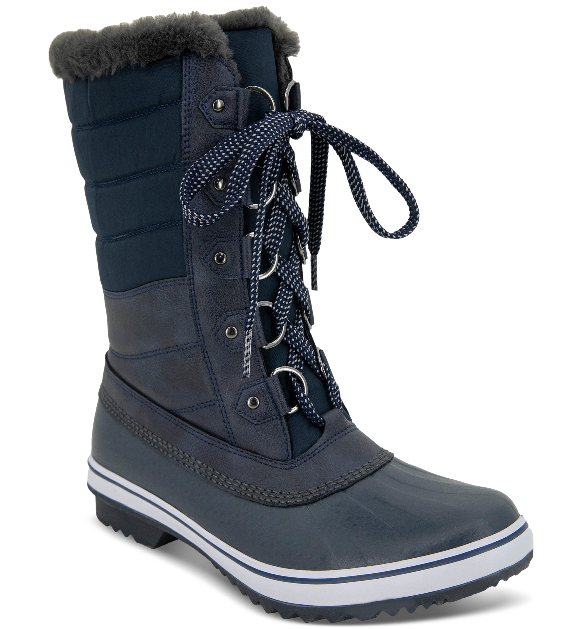 Women's Siberia Waterproof Lace-Up Quilted Cold-Weather Boots