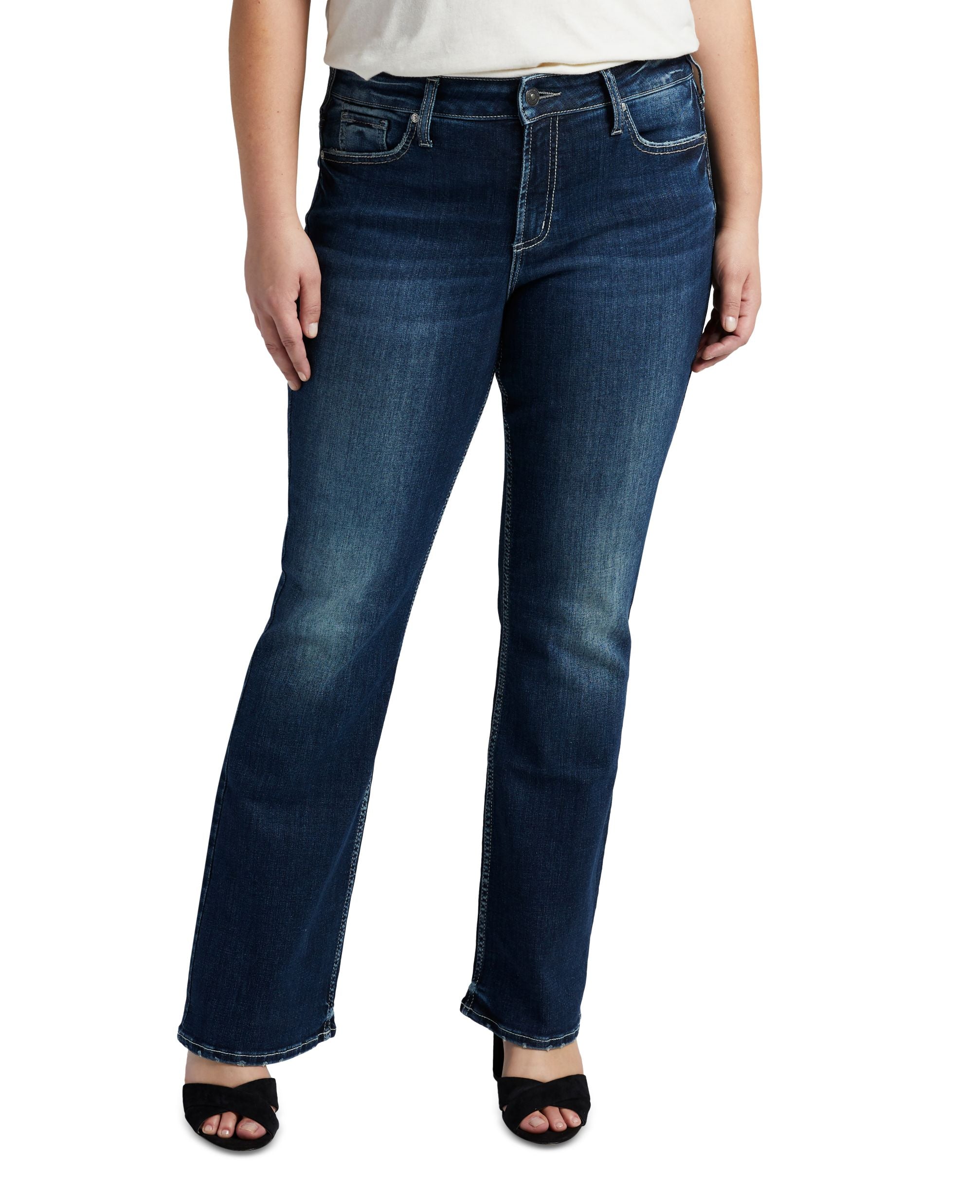 Silver Jeans Co. Plus Size Suki Mid Rise Bootcut Jeans