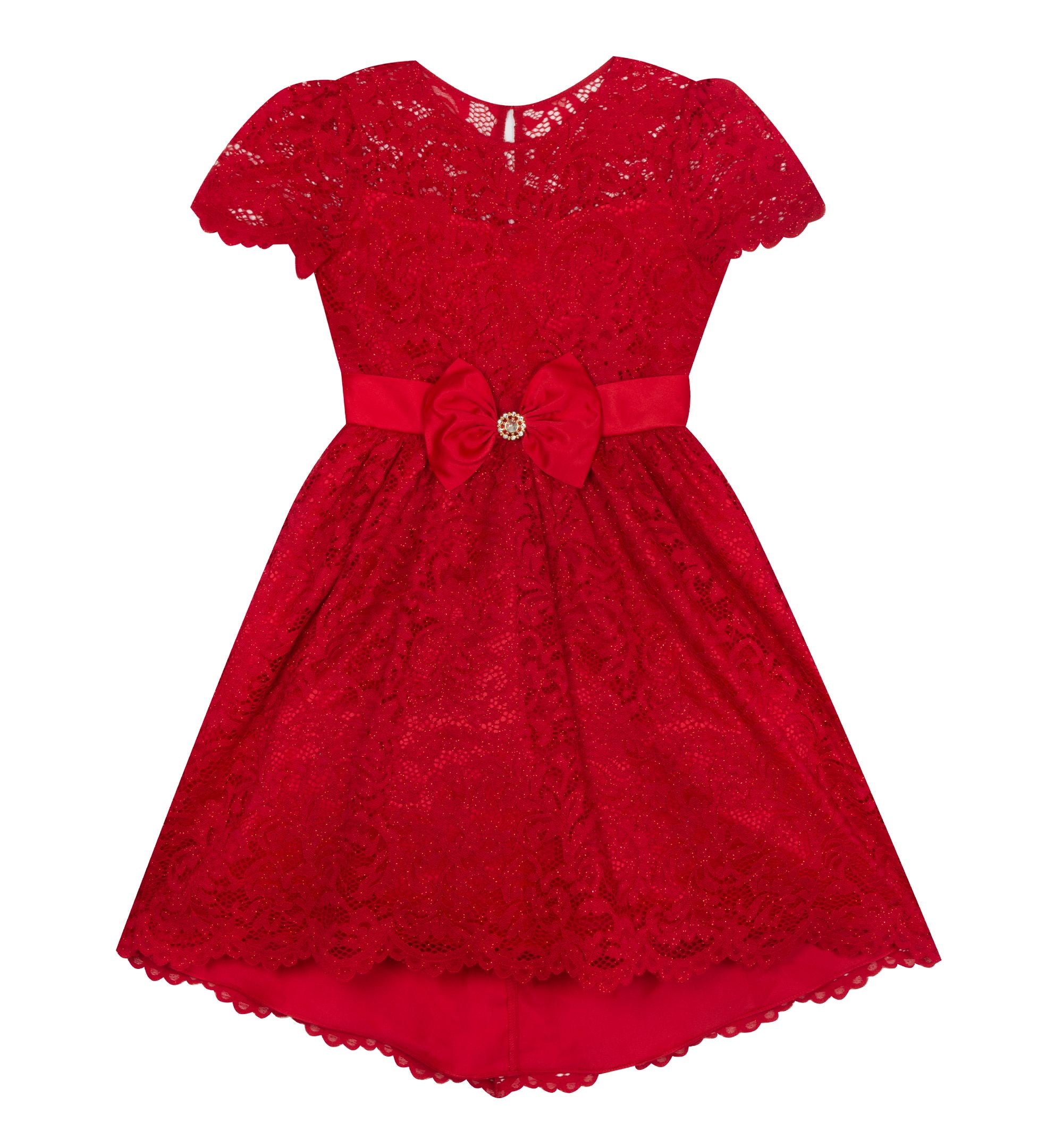 Toddler Girls Glitter Lace Dress