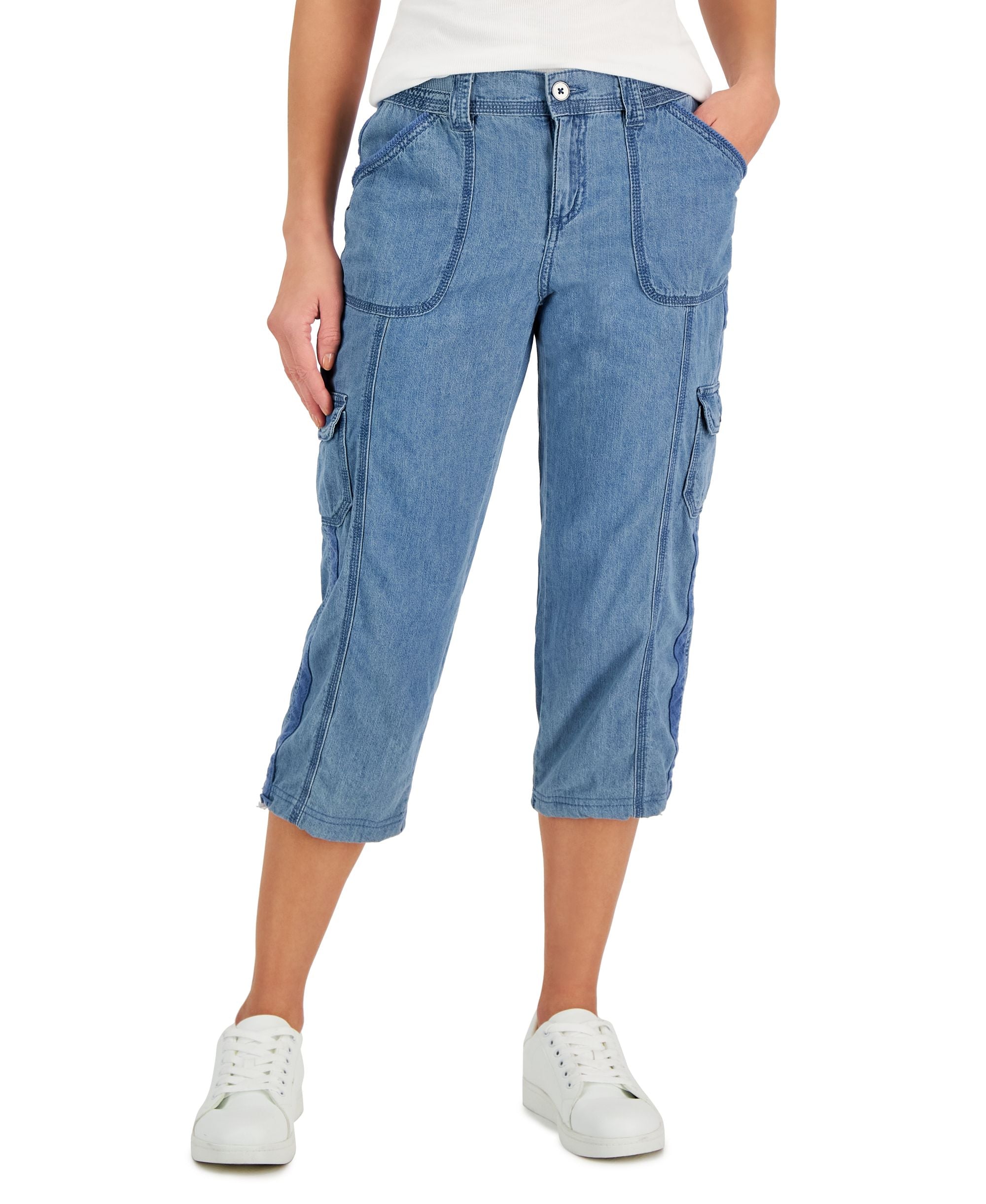 Women's Cargo Capri Pants