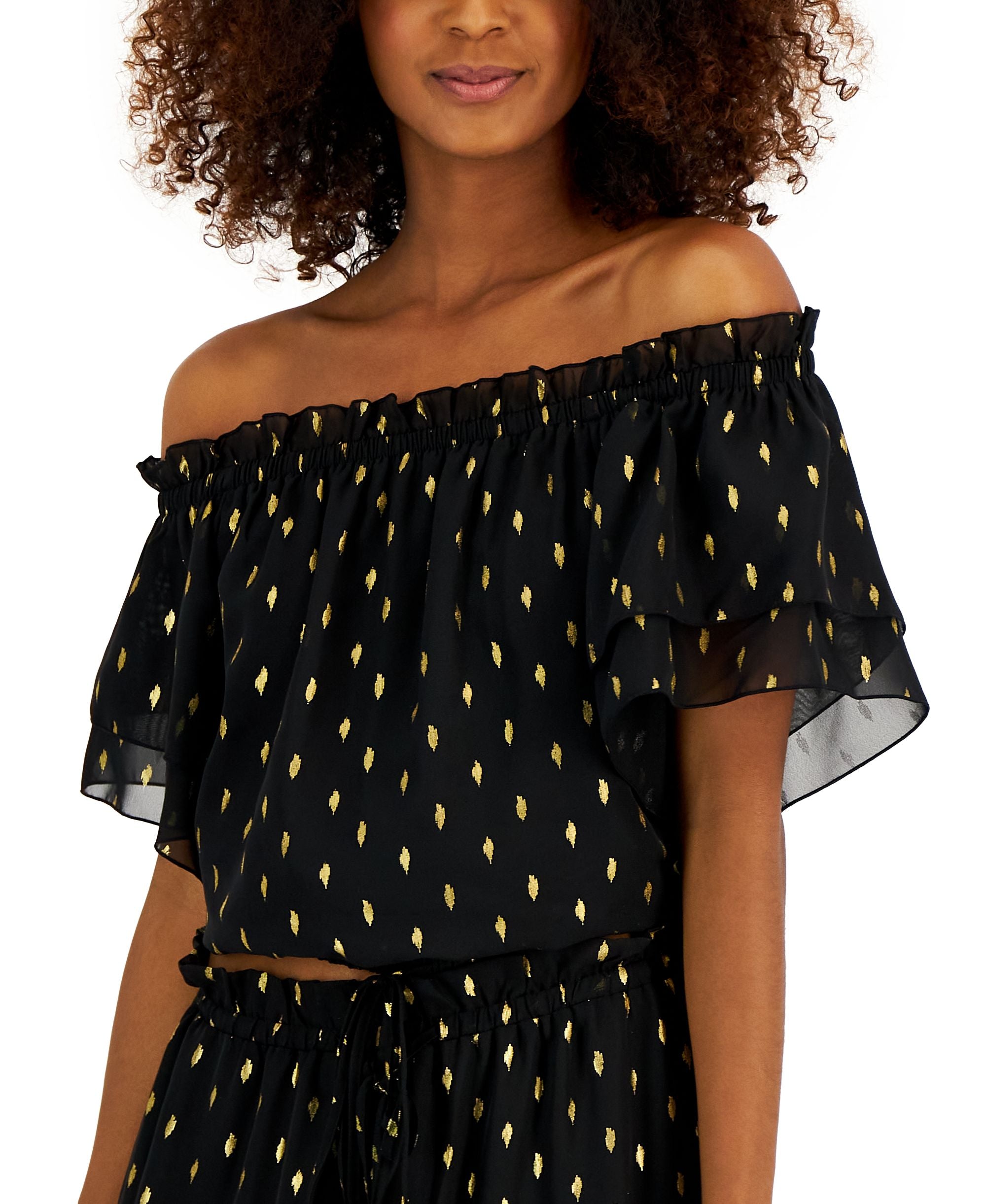 Women's Foil-Print Top