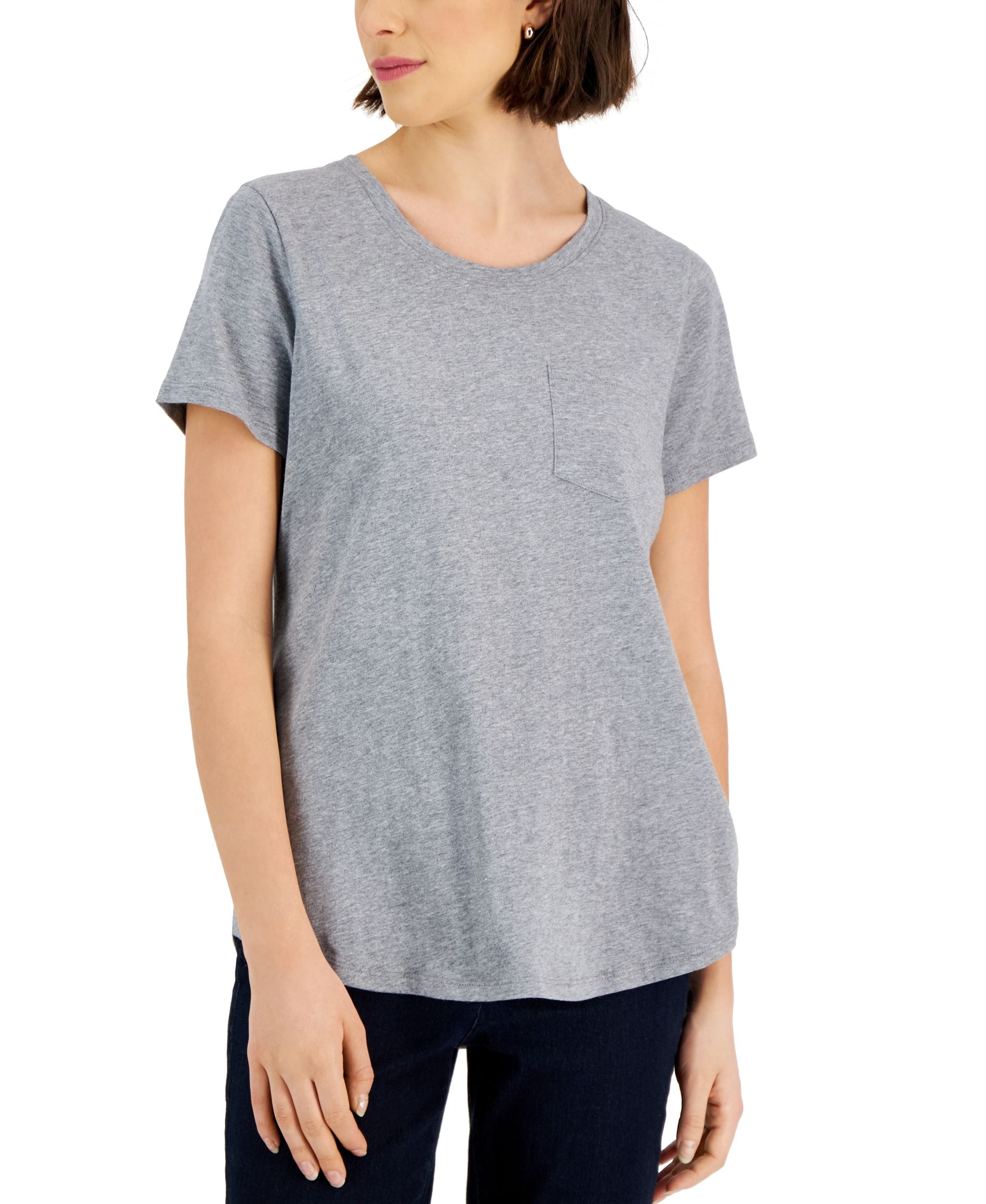 Style & Co Womens Pocket T-Shirt