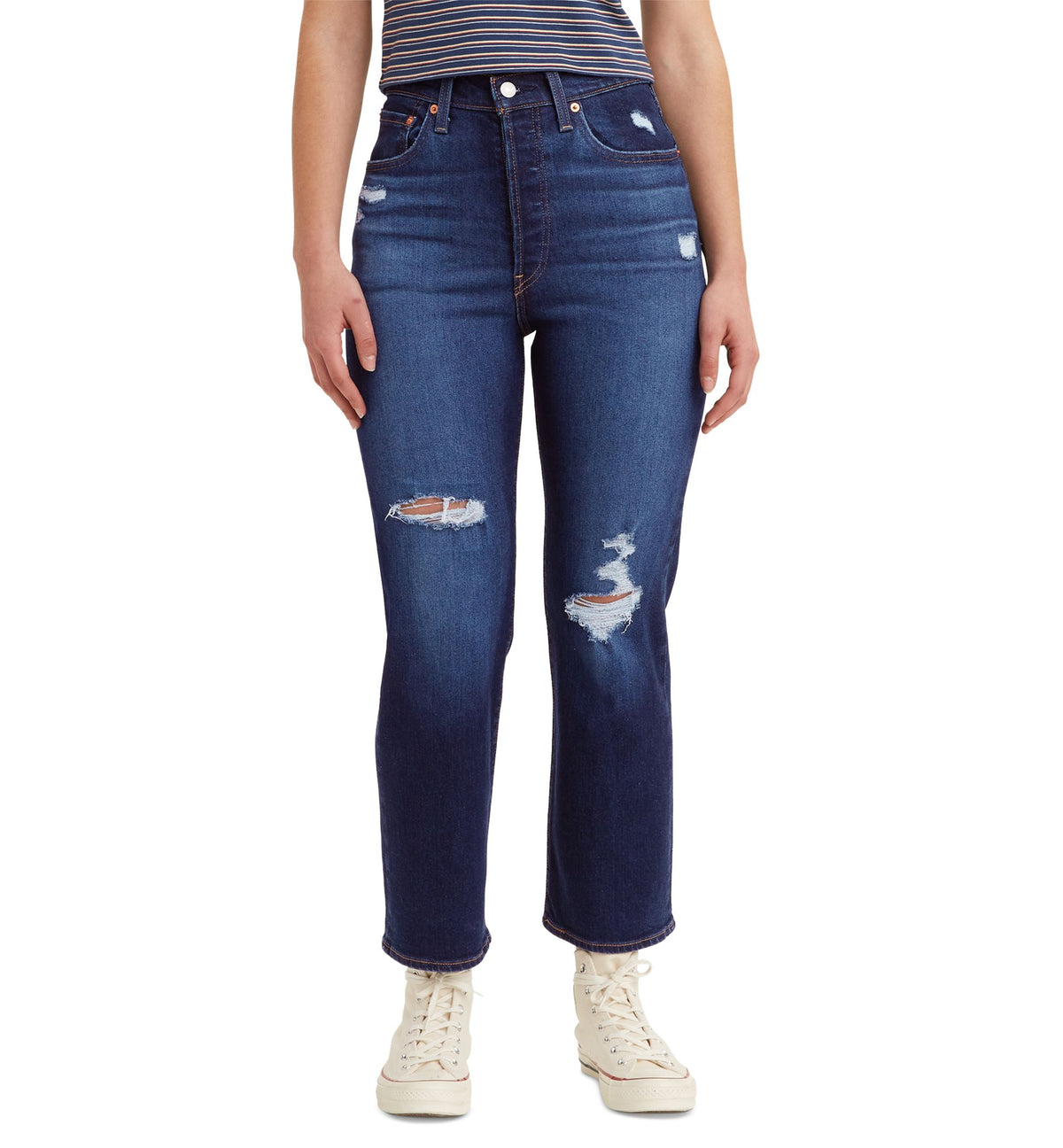 Women's Ribcage Ultra High Rise Straight Ankle Jeans