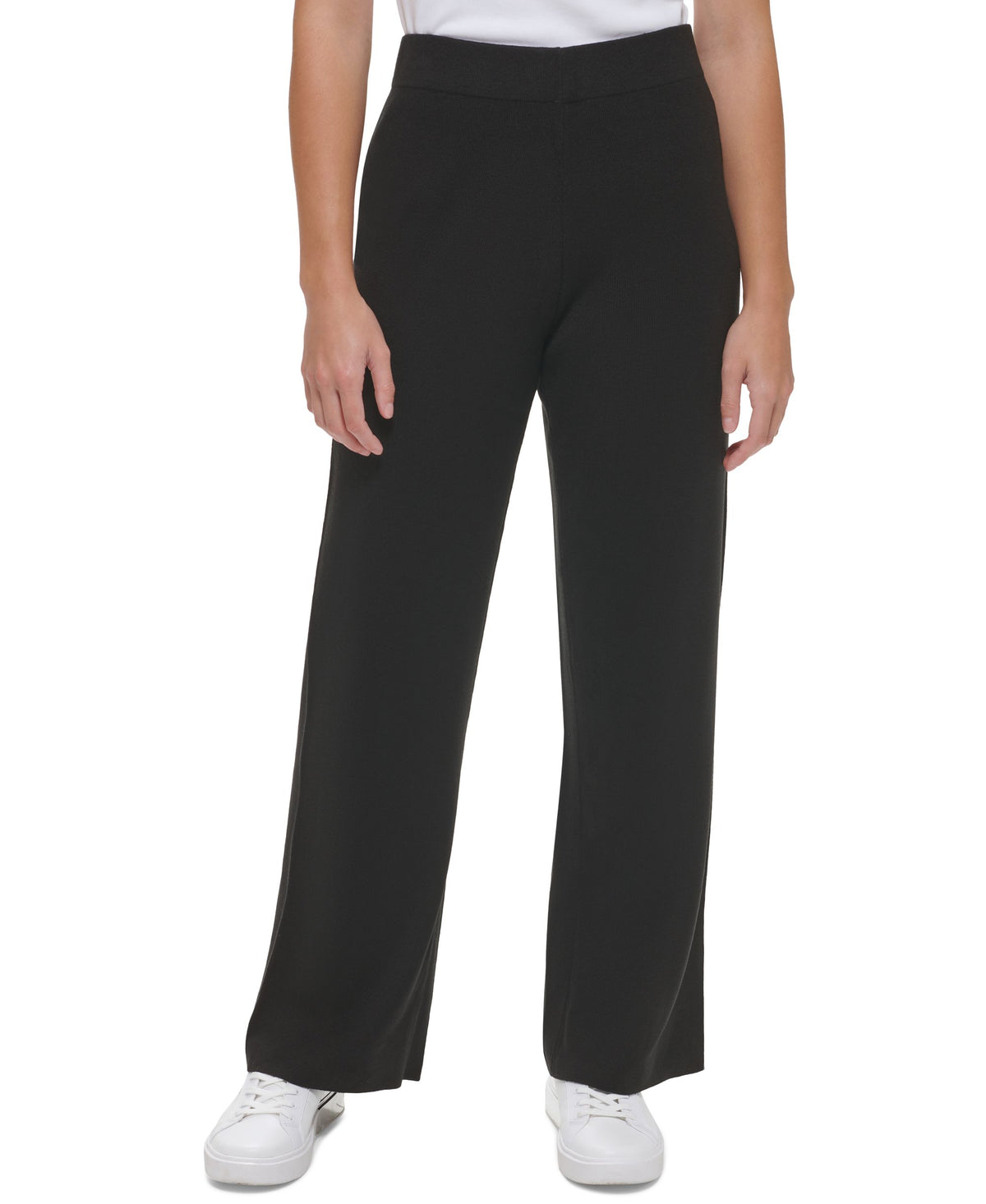Calvin Klein Womens Wide Leg Sweater Pants