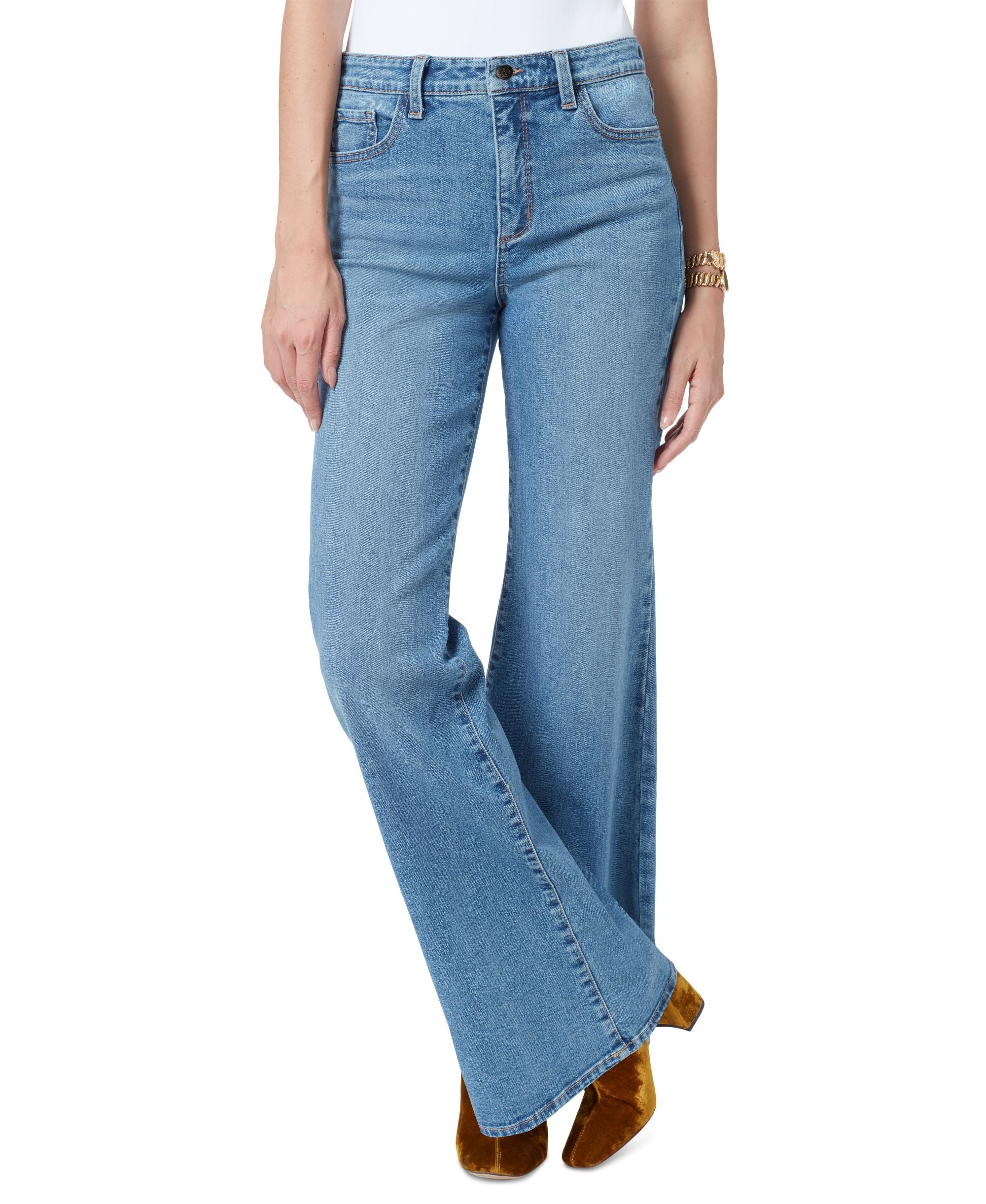 Women's Bay High Rise Flared-Leg Trouser Jeans