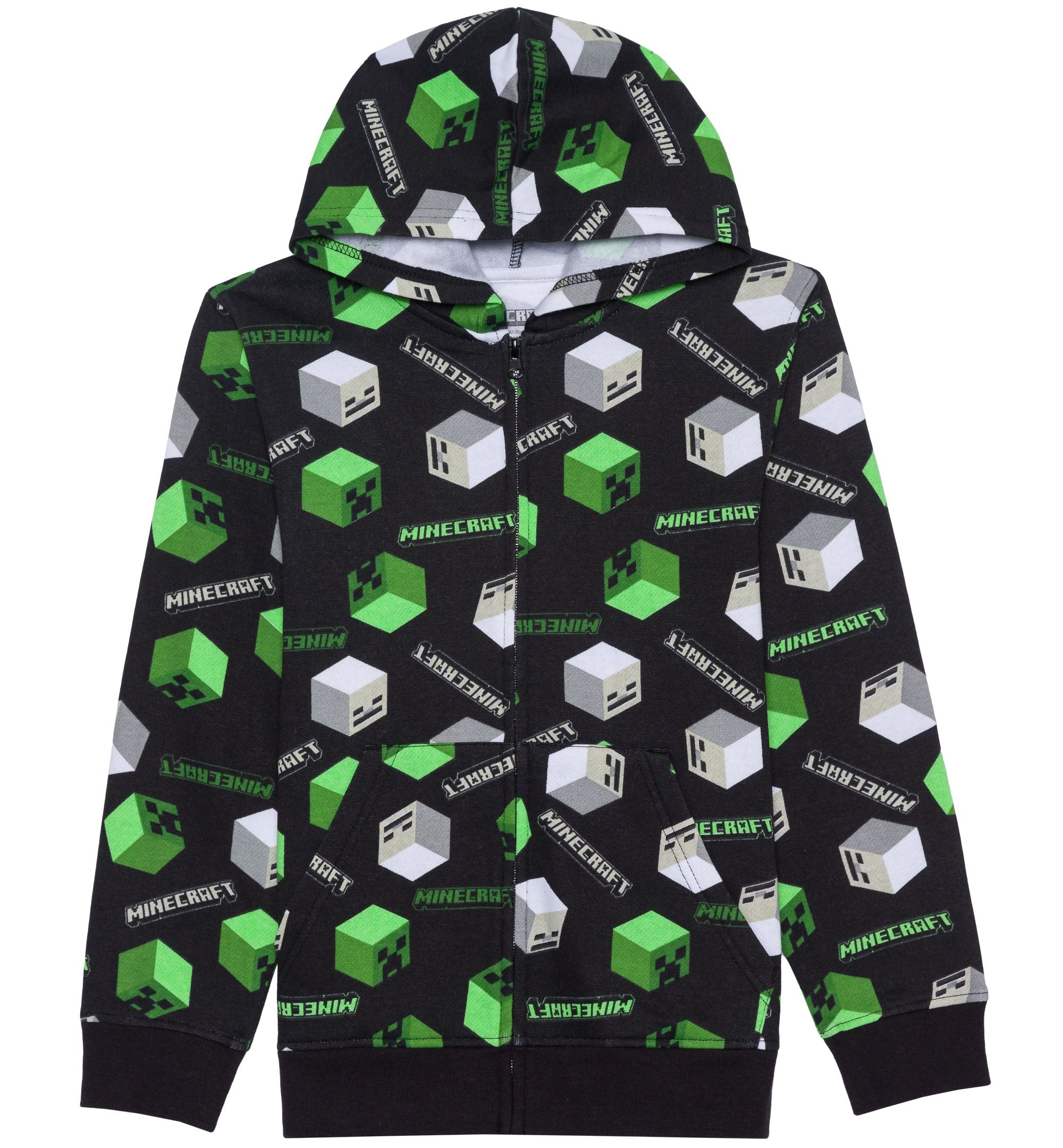 Hybrid Big Boys Regular Fit Minecraft Fleece Full Zip Hoodie