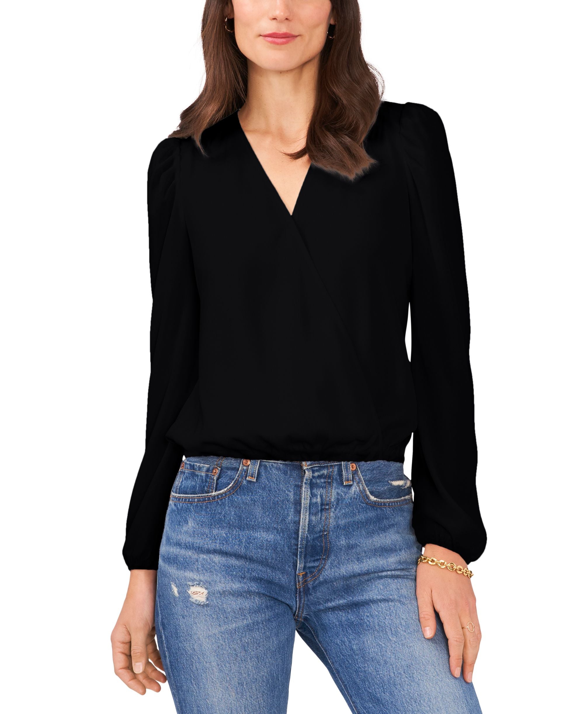 Petite Puff-Sleeve Top