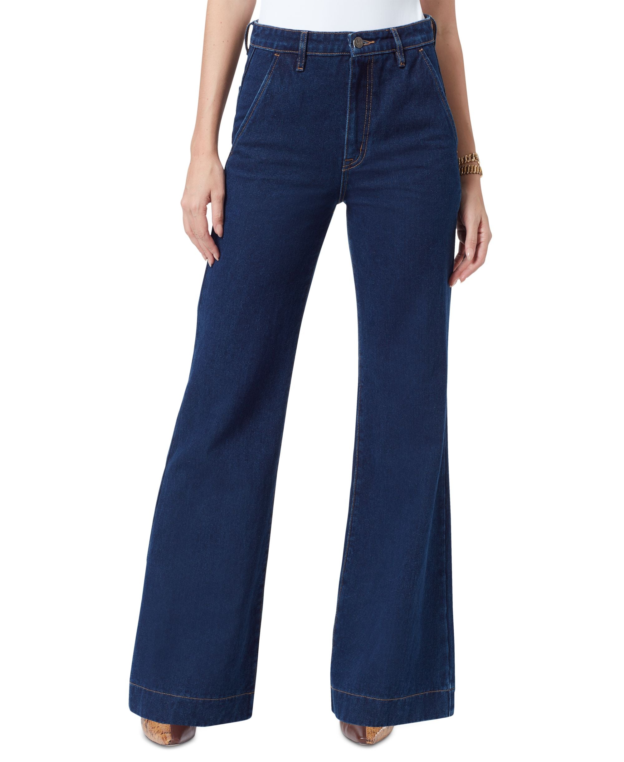 Women's Bay High Rise Flared-Leg Trouser Jeans