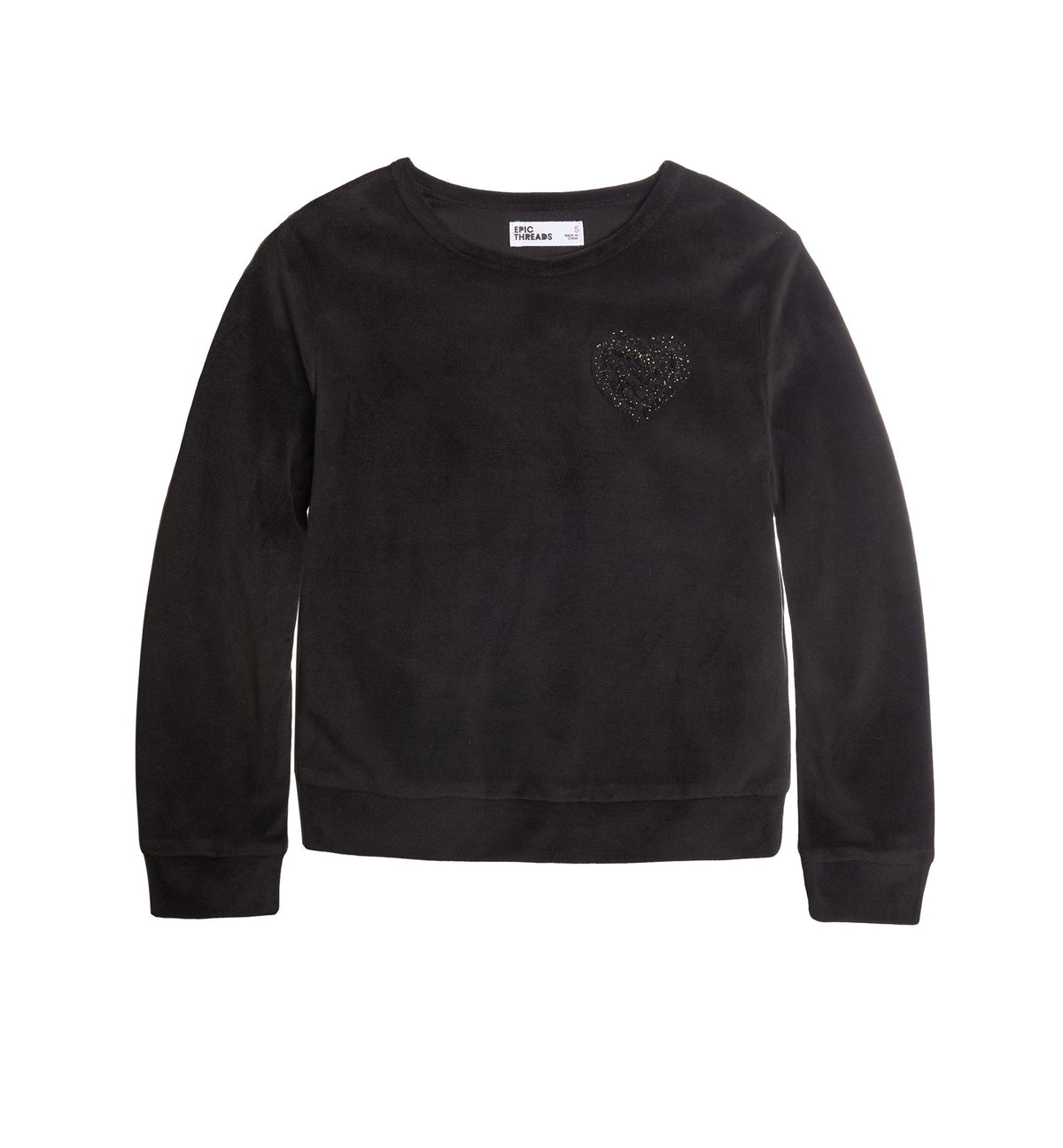 Toddler Girls Holiday Velour Sweatshirt