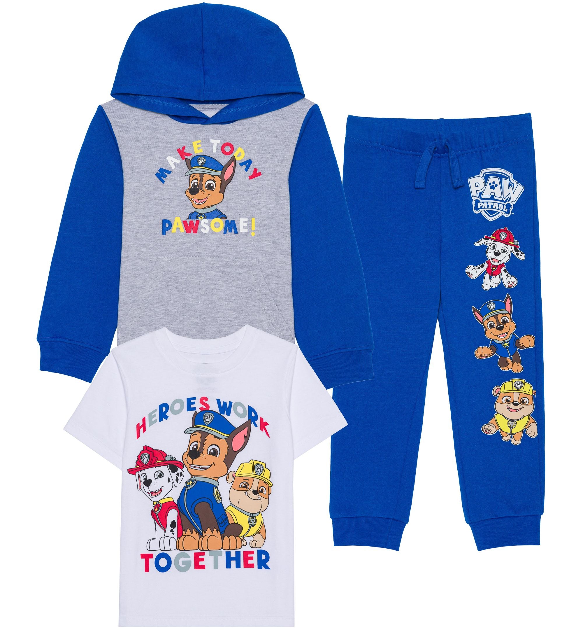 Hybrid Little Boys Paw Patrol Fleece 3 Piece Set