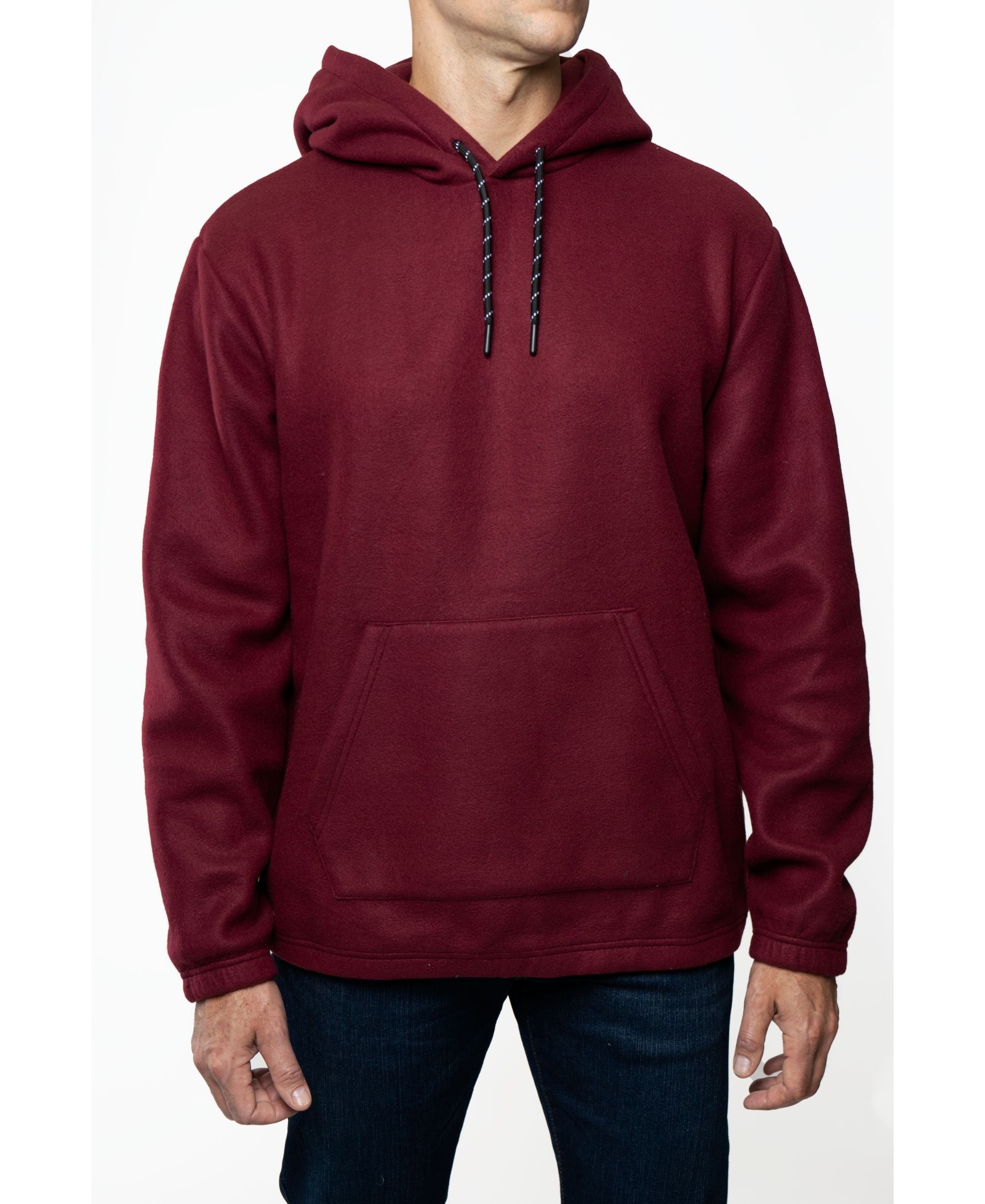 Men's Polar Fleece Pullover Hooded Sweatshirt