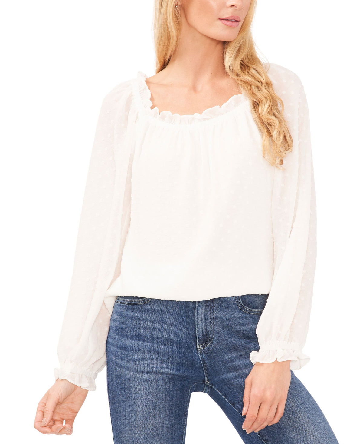 Cece Clip Dot Top