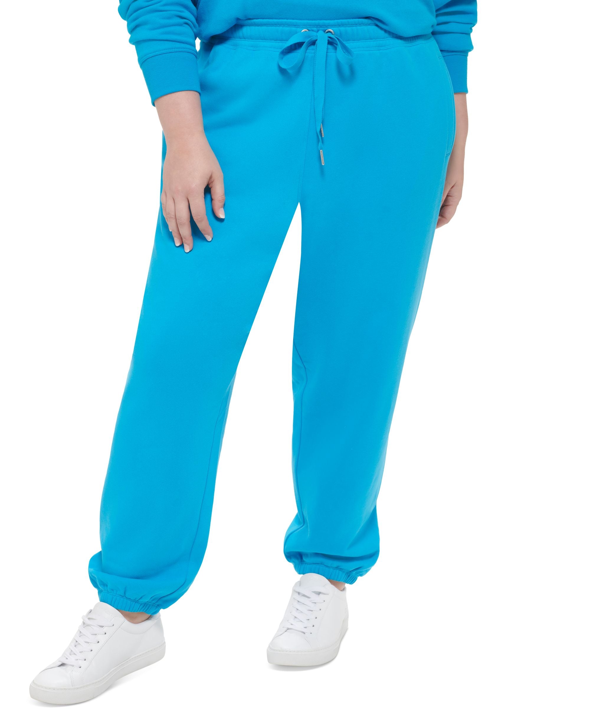 Plus Size Fleece Drawstring Joggers
