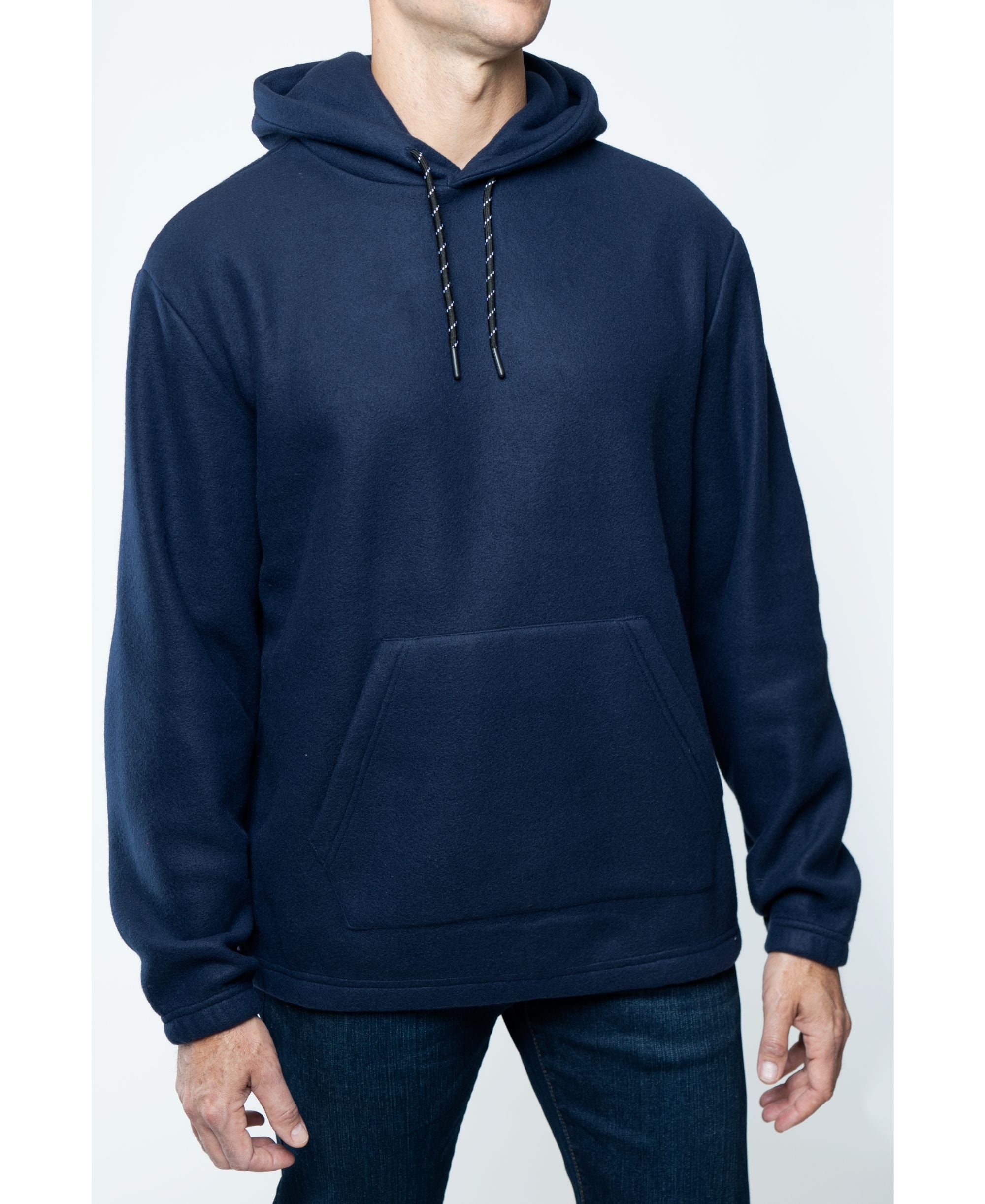 Men's Polar Fleece Pullover Hooded Sweatshirt