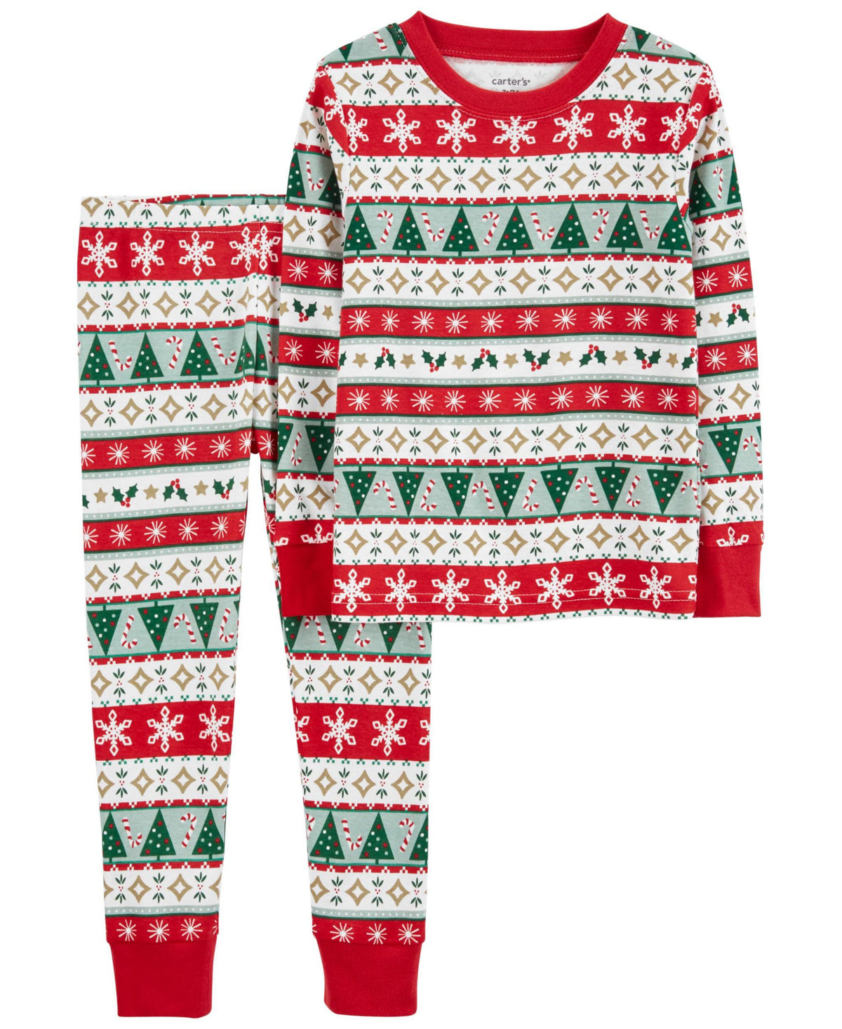 Carters Baby Santa Snug Fit Pajama 2 Piece Set