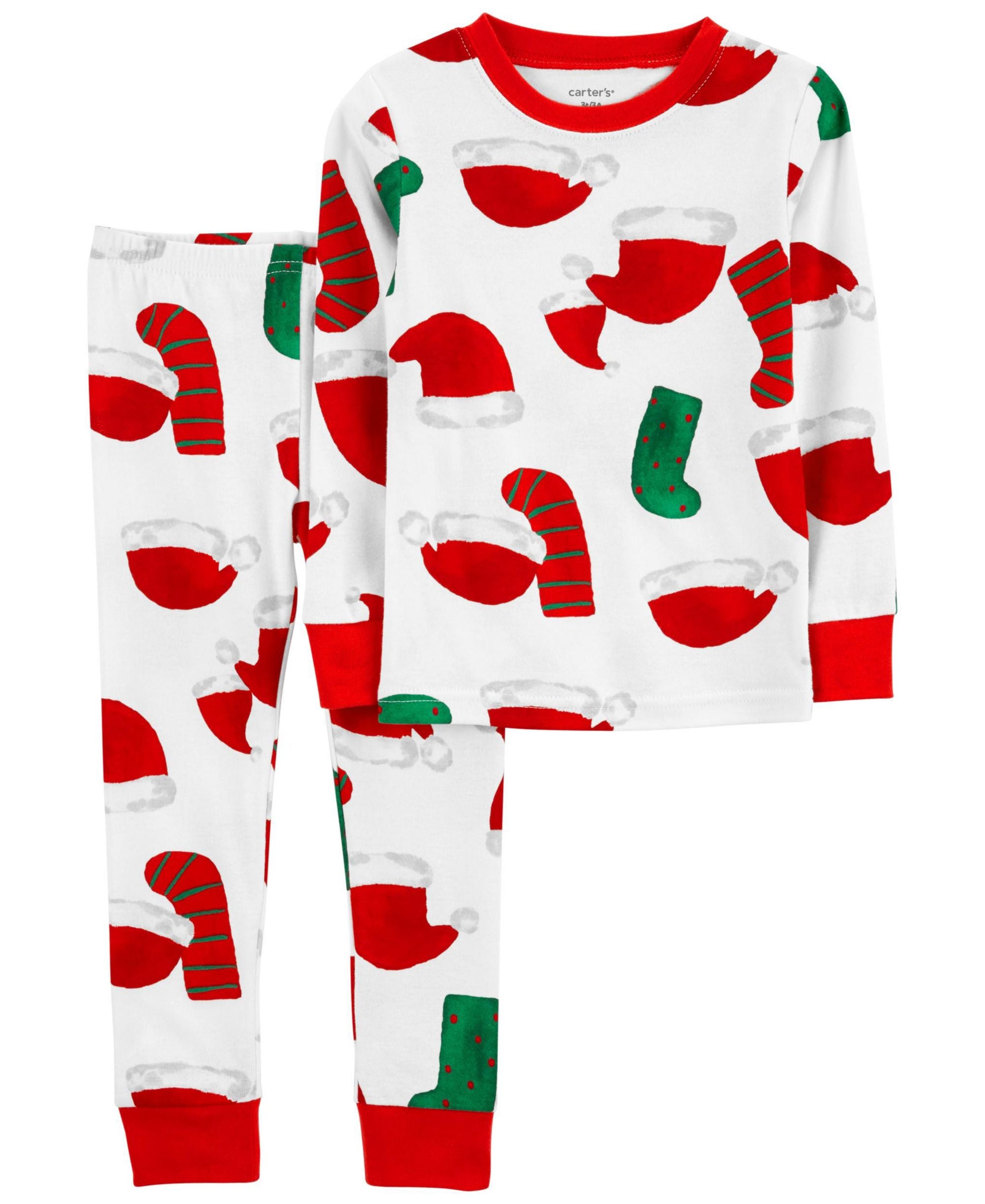 Carters Baby Santa Snug Fit Pajama 2 Piece Set